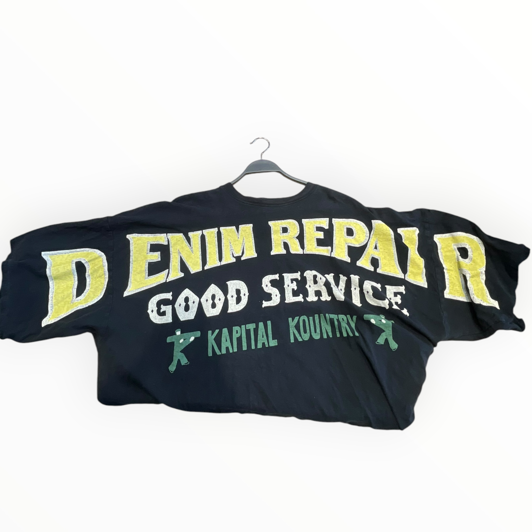 KAPITAL/T-Shirt/3/Cotton/BLK/Graphic/DENIM REPAIR view 6