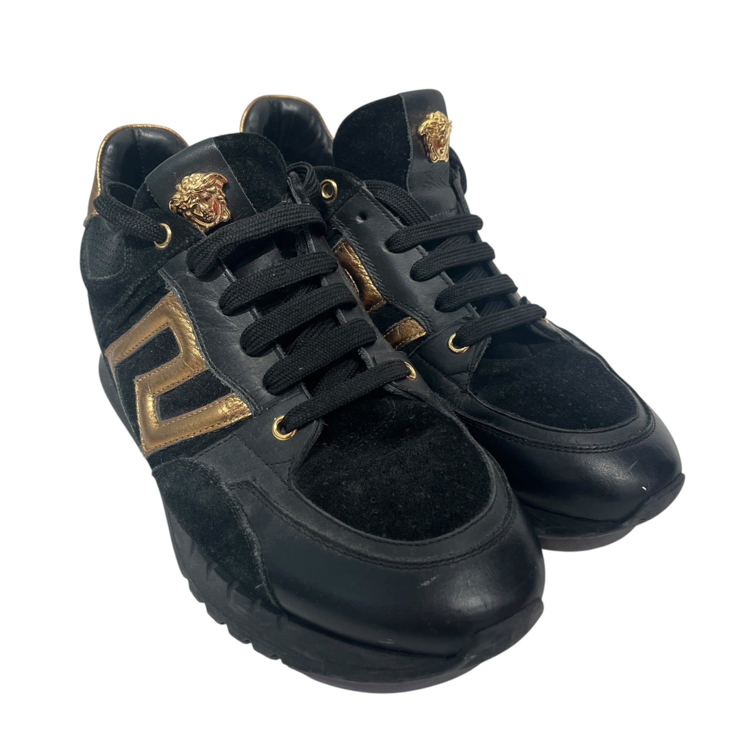 VERSACE/Low-Sneakers/EU 42/Leather/BLK/ view 1