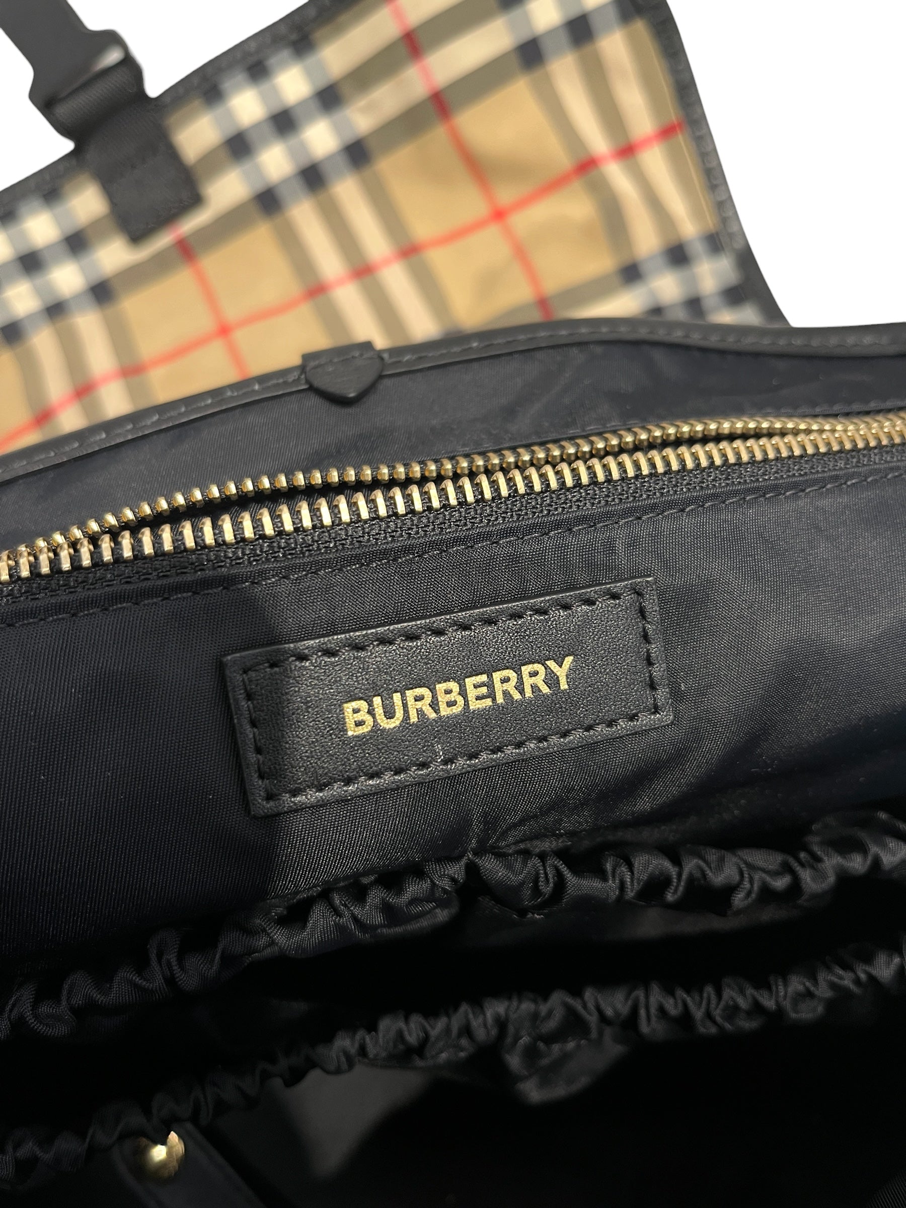 BURBERRY LONDON/Cross Body Bag/Plaid/Cotton/BEG/SLINGBAG view 5