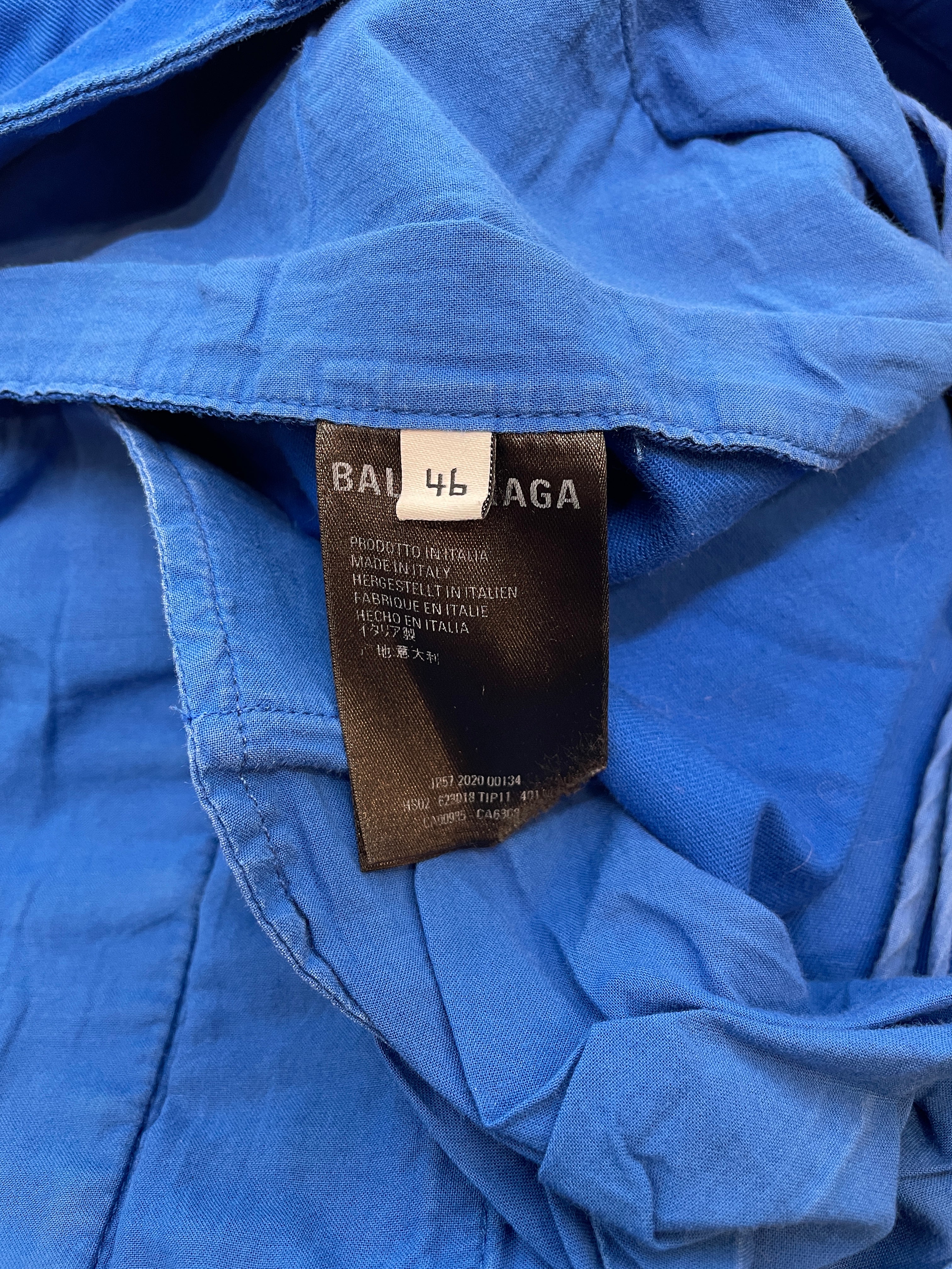 BALENCIAGA/Shorts/46/Cotton/BLU/boxy view 5