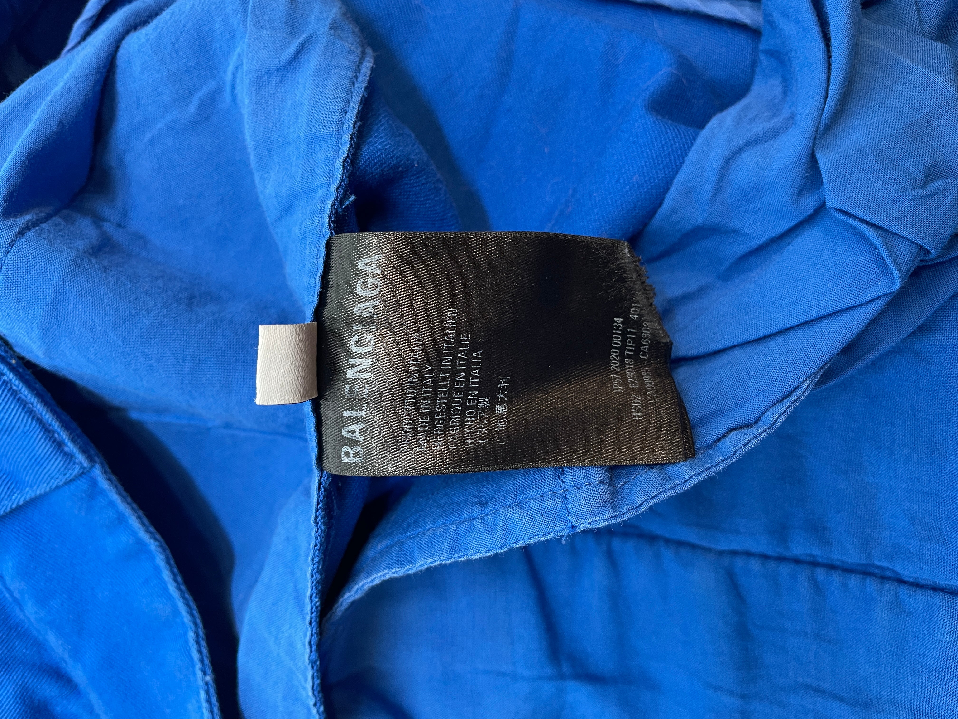 BALENCIAGA/Shorts/46/Cotton/BLU/boxy view 6