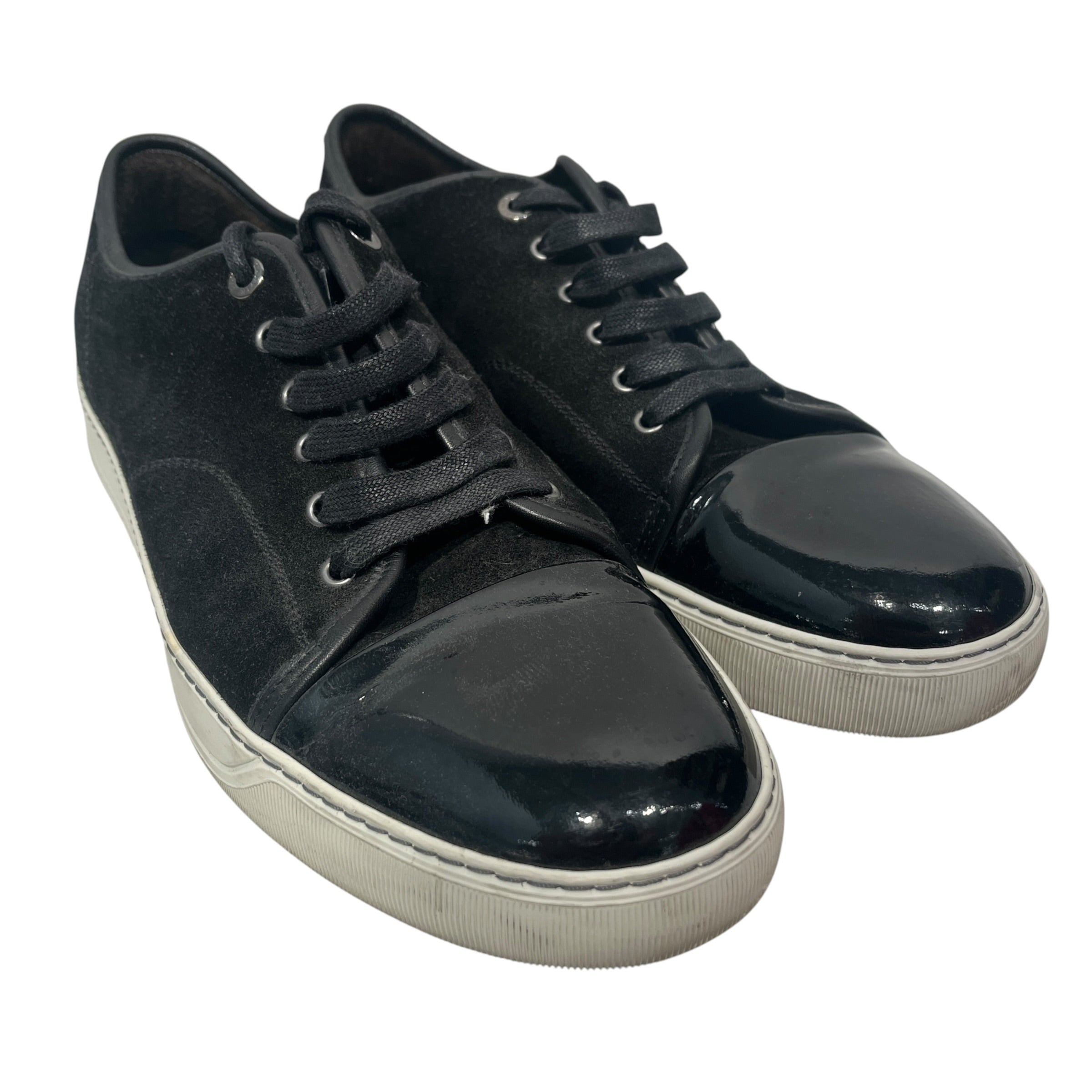LANVIN/Low-Sneakers/EU 45/BLK/suede all over view 1