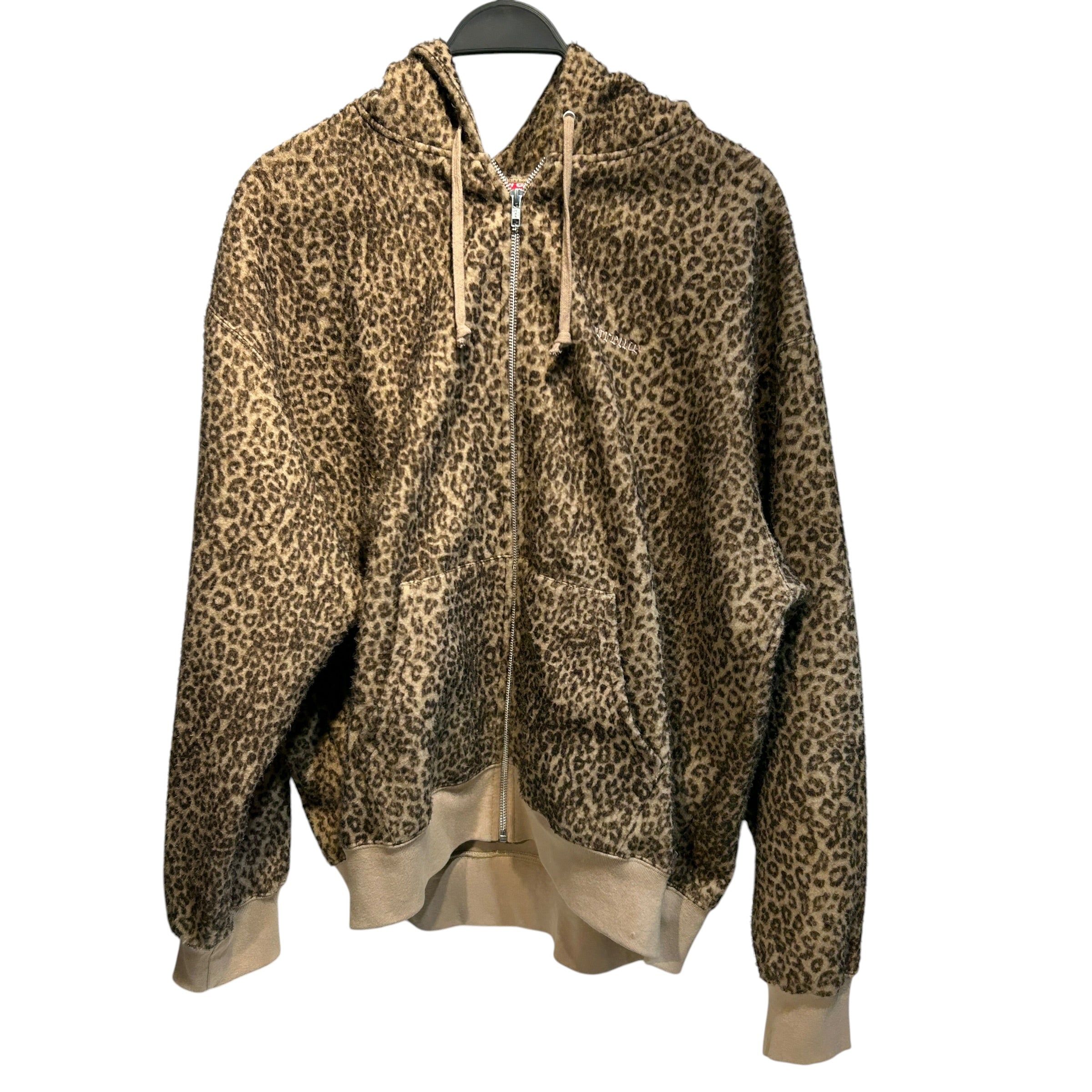 Supreme/Zip Up Hoodie/XL/Animal Pattern/Cotton/BEG/Cheetah Print Zip Up Hoodie view 1