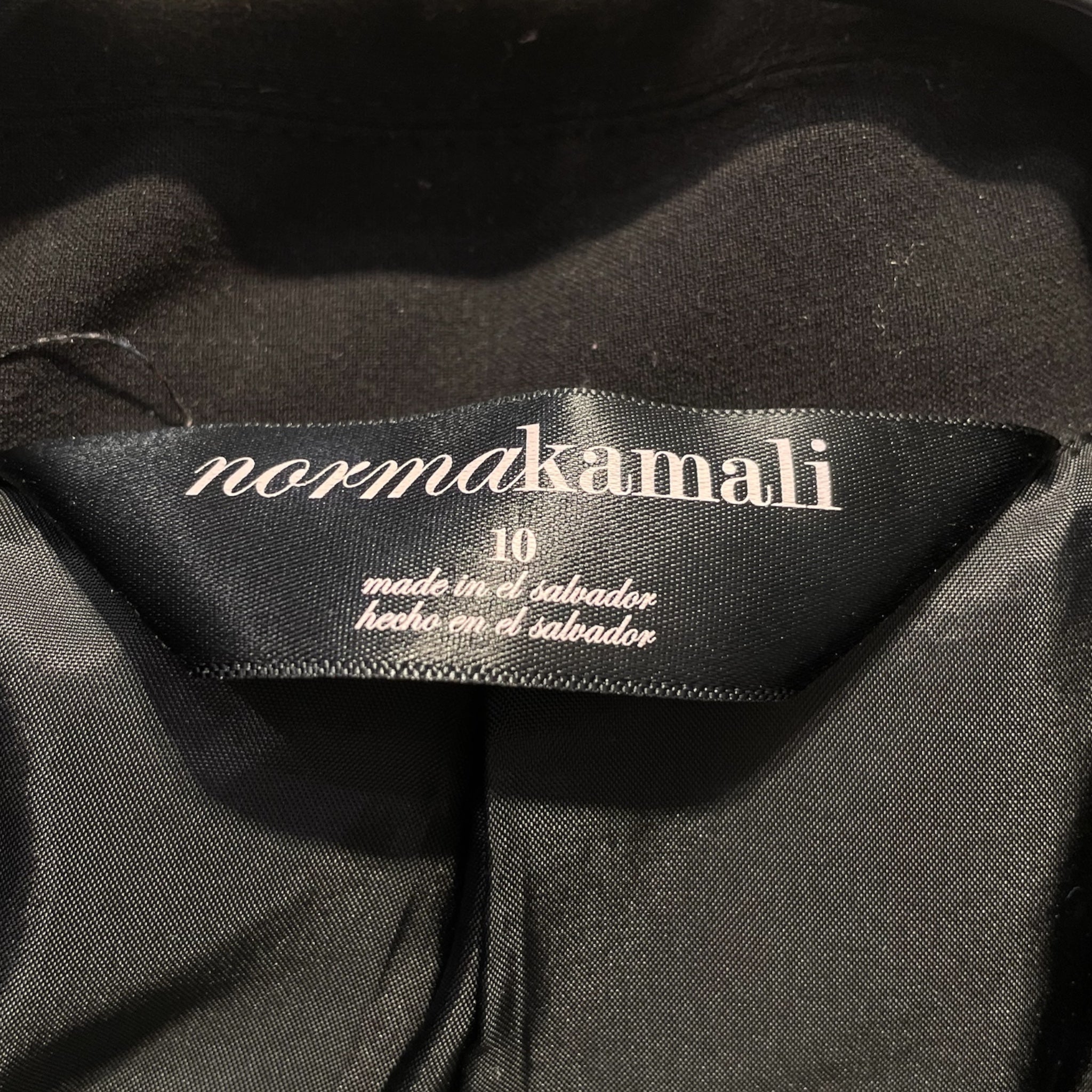 NORMA KAMALI/Coat/10/Cotton/BLK/NKL1223 view 3