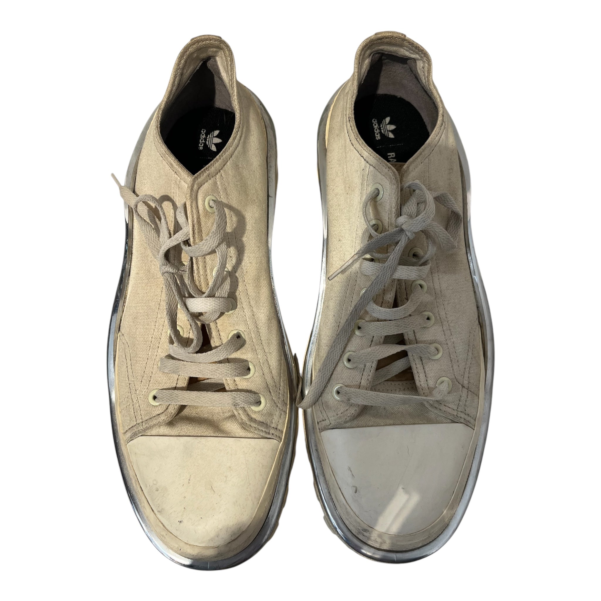 adidas/Low-Sneakers/US 12/Cotton/CRM/RAF SIMMONS/DETROIT view 7