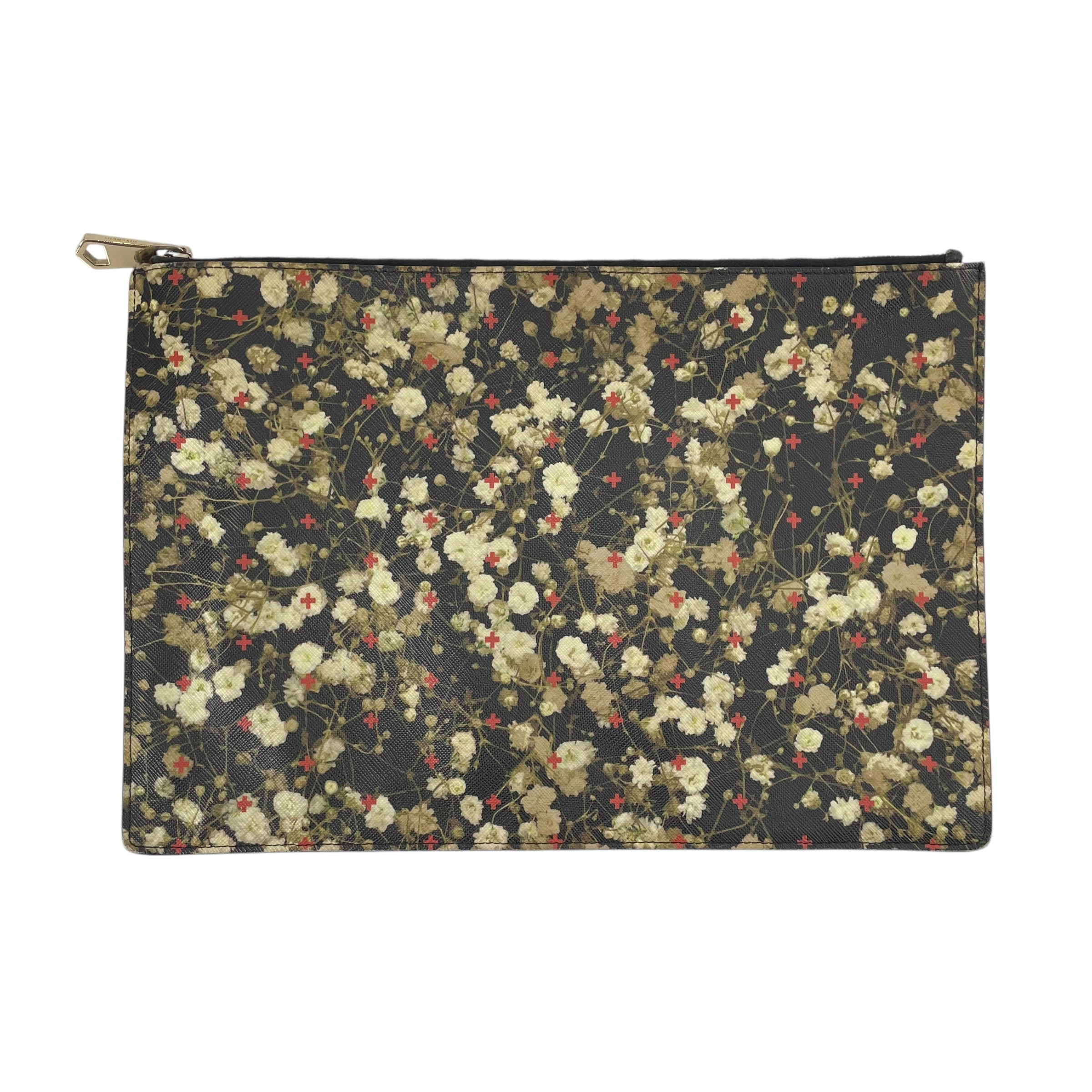 GIVENCHY/Clutch/Floral Pattern/Leather/BLK/FLORAL CASE view 1
