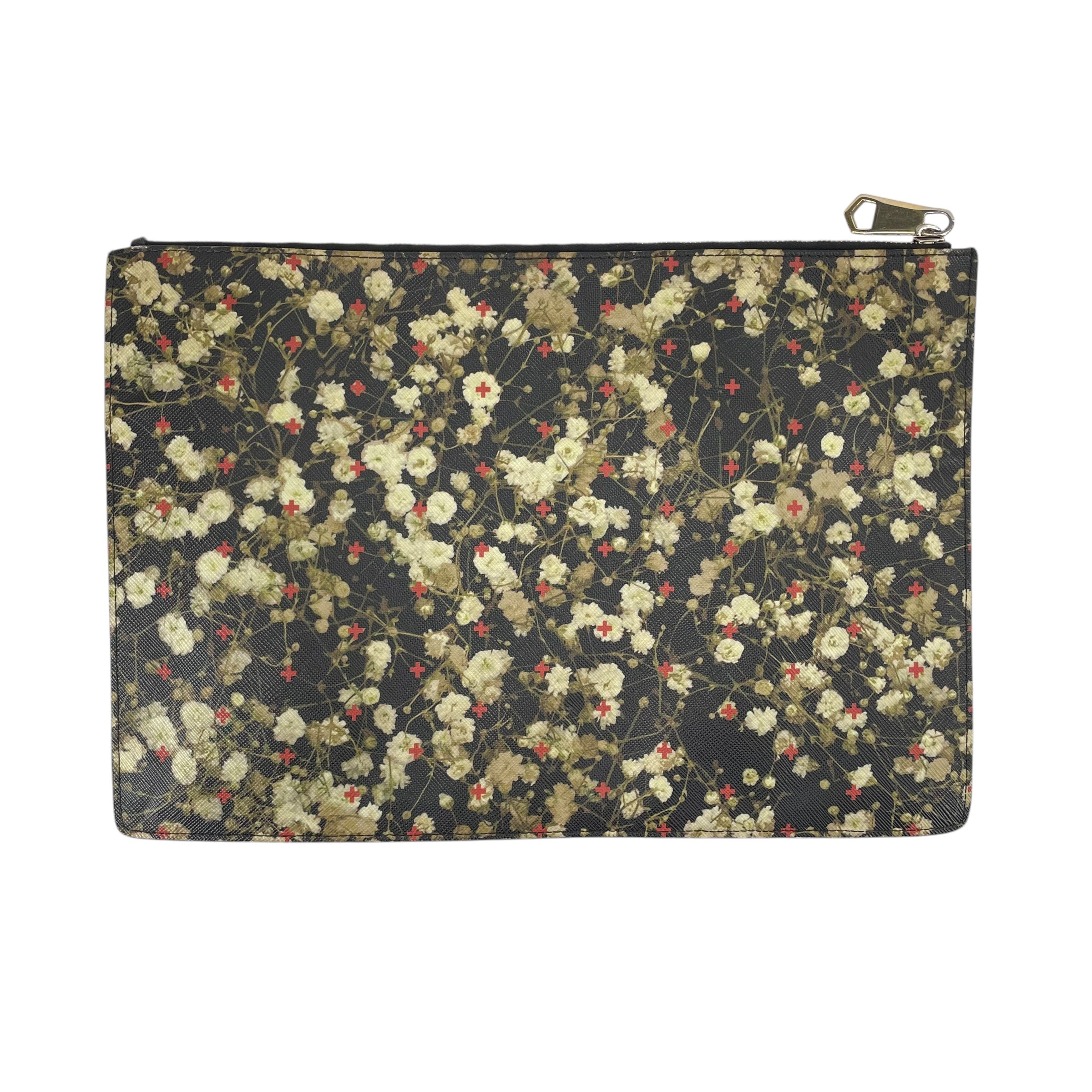 GIVENCHY/Clutch/Floral Pattern/Leather/BLK/FLORAL CASE view 2