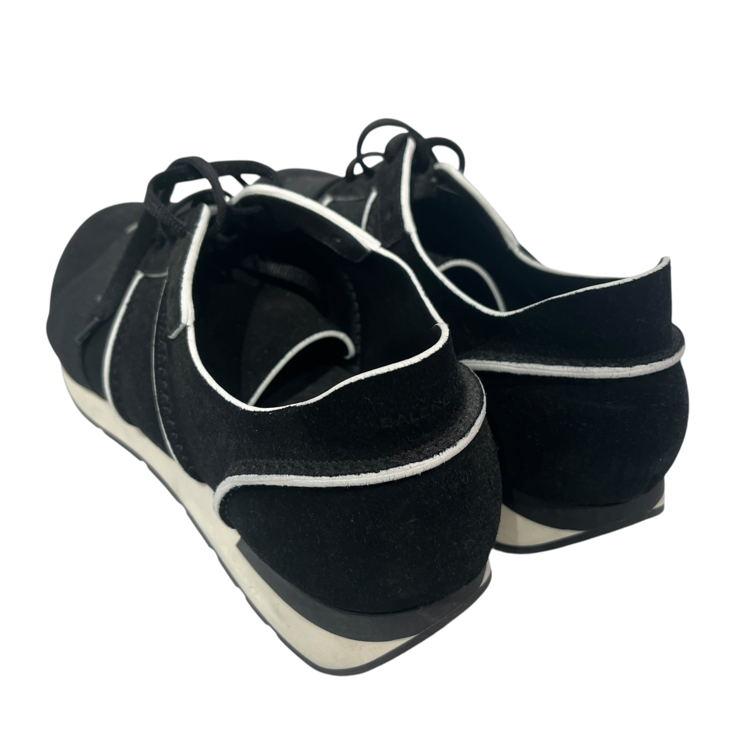 BALENCIAGA/Low-Sneakers/EU 45/Suede/BLK/race/runners/ suede view 2