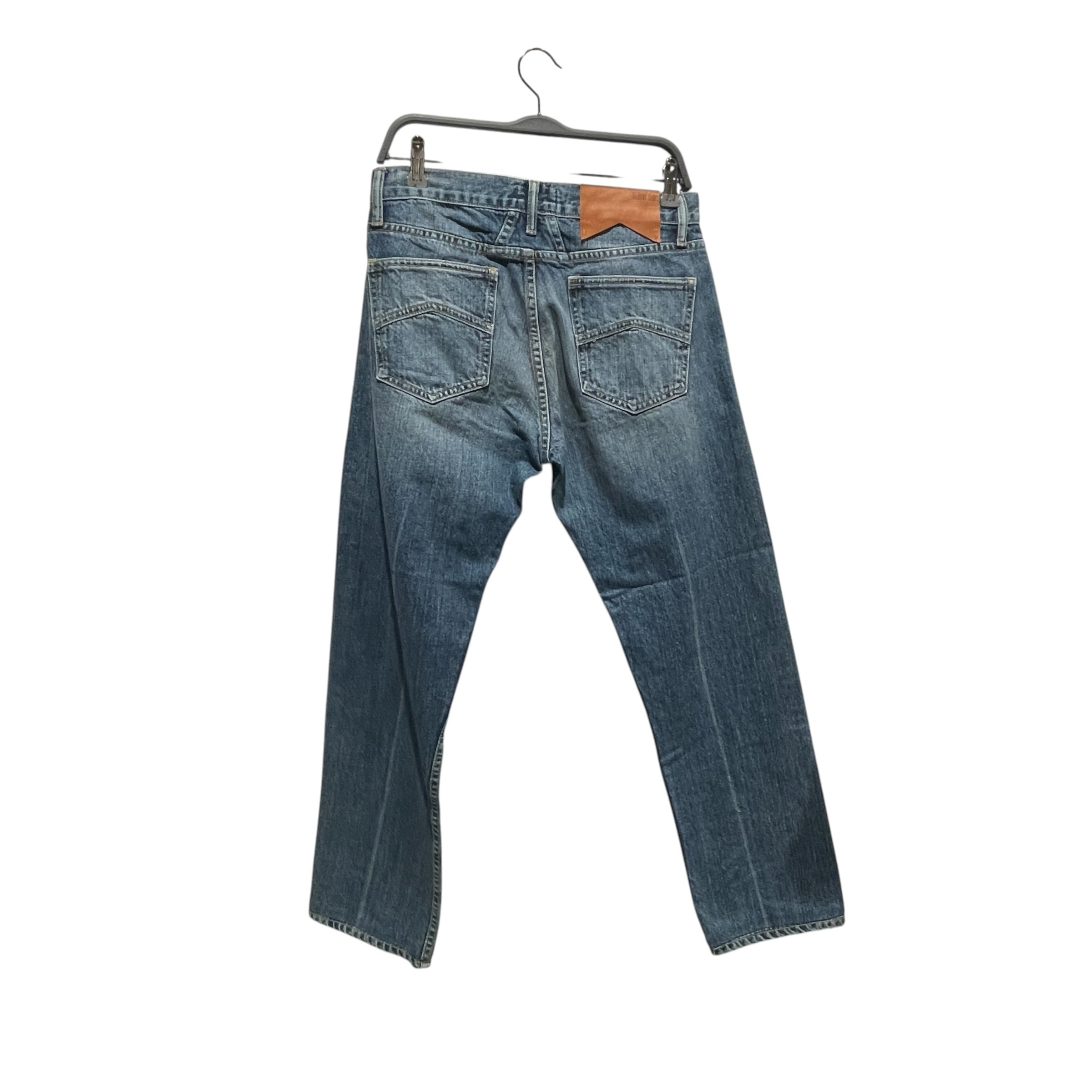 RHUDE/Straight Pants/30/Denim/BLU/STRAIGHT DENIM LEATHER TAB view 2