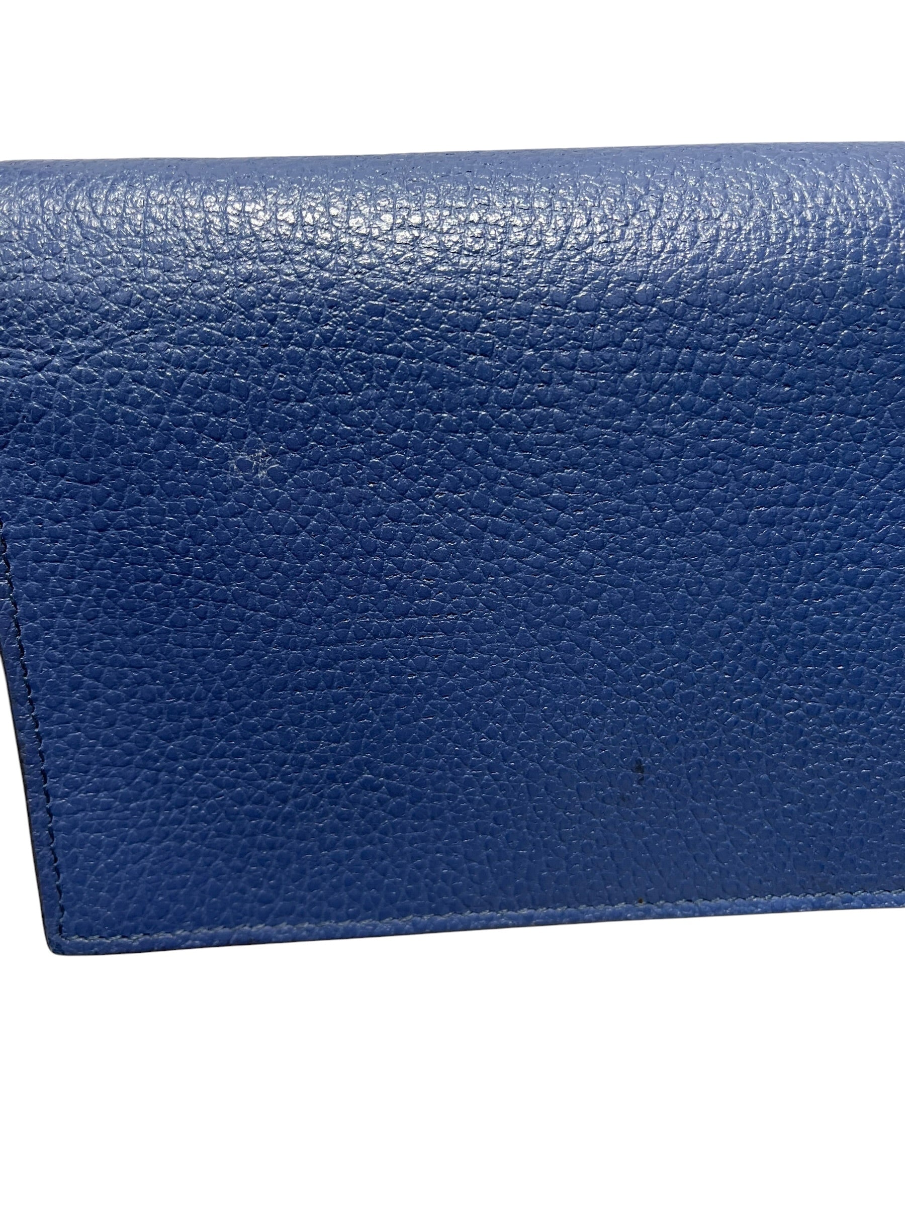 GUCCI/Cross Body Bag/Leather/BLU/INTERLOCKING GG CHAIN view 6