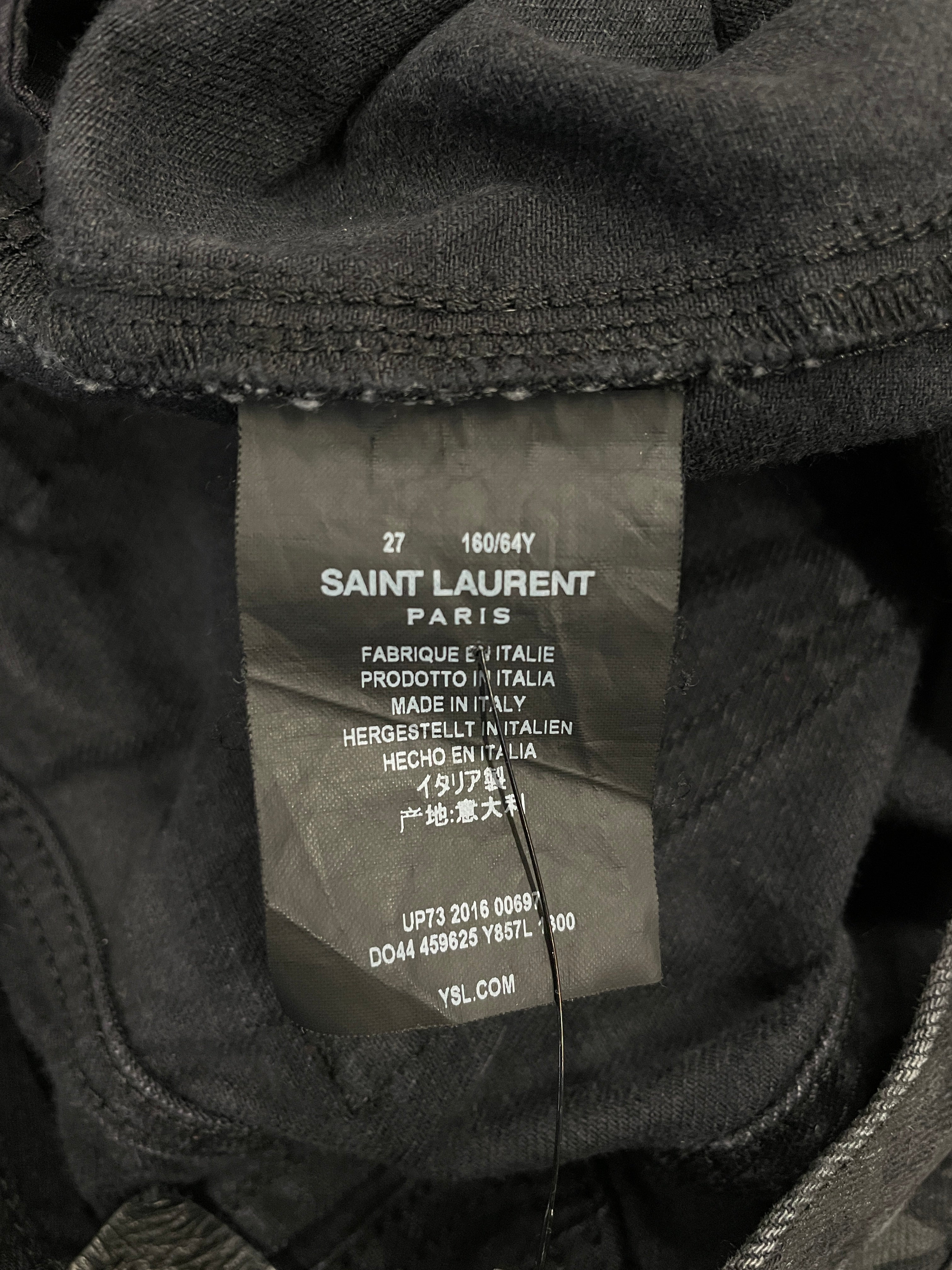 SAINT LAURENT/Skirt/27/Graphic/Denim/BLK/2016 BLACK STAR PRINT view 5
