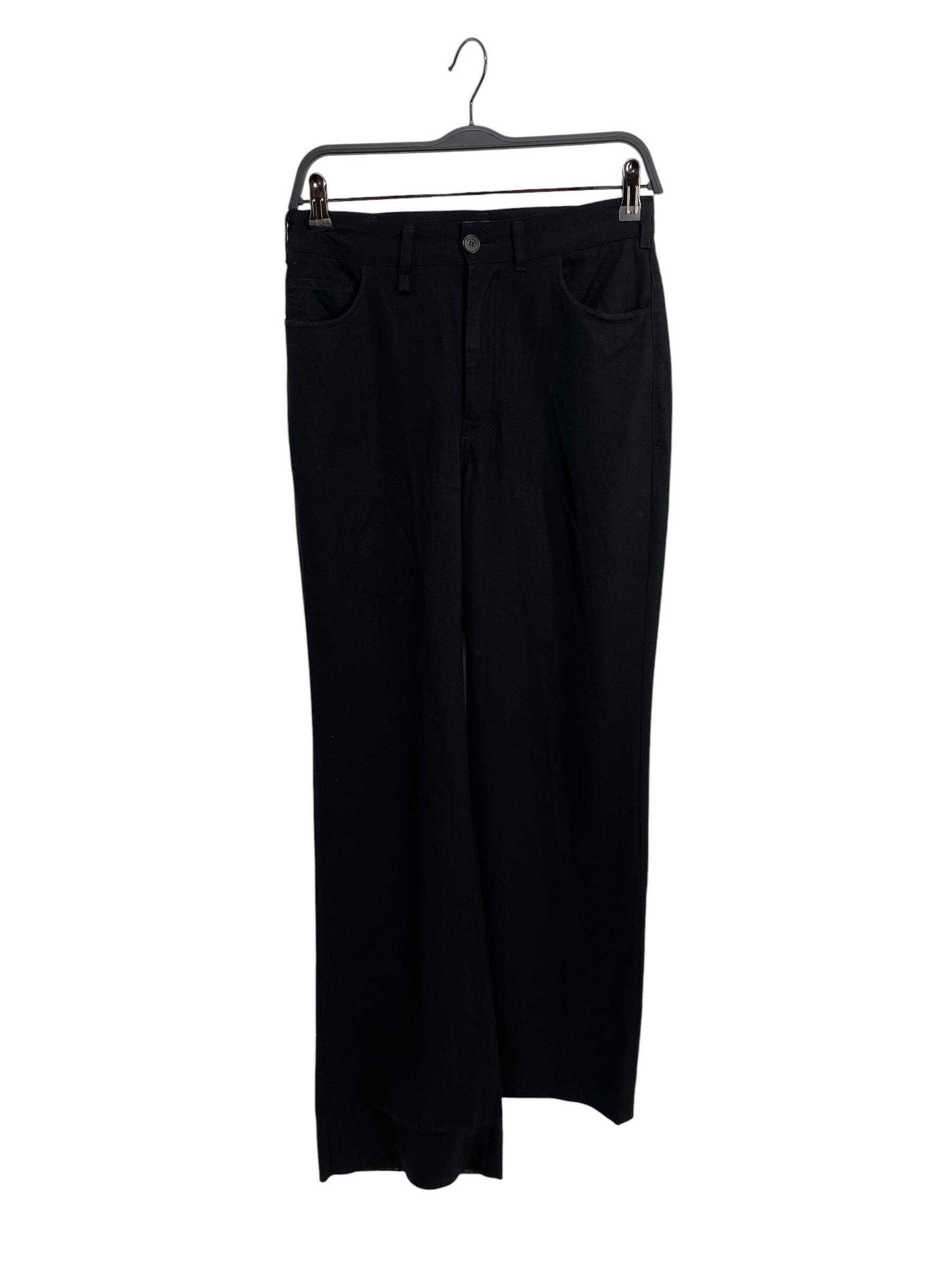 BALENCIAGA/Wide Leg Pants/32/Wool/BLK/OL714 THIN DRESS PANTS view 1