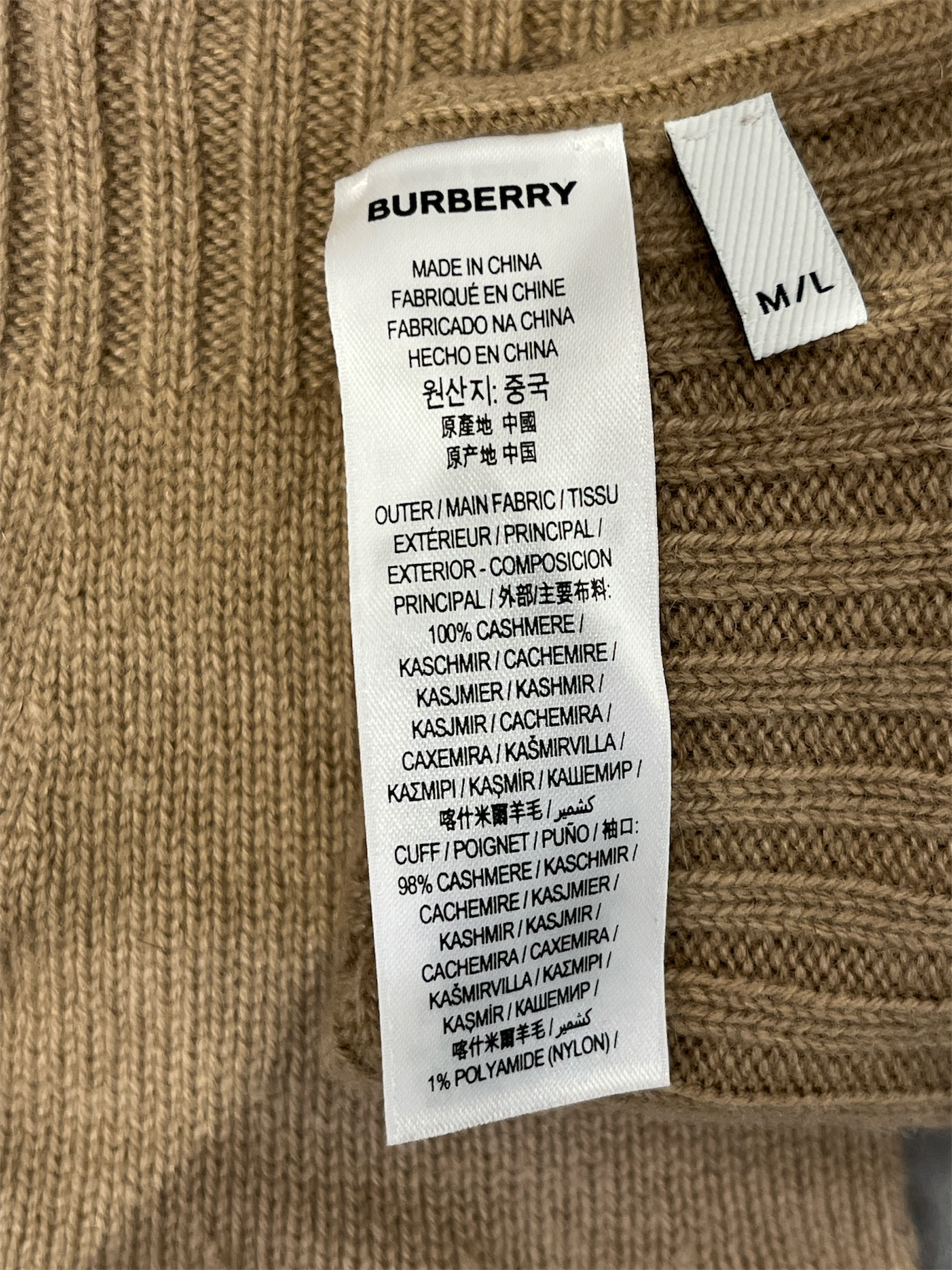BURBERRY LONDON/Gloves, Mittens/Cotton/BEG/ view 3