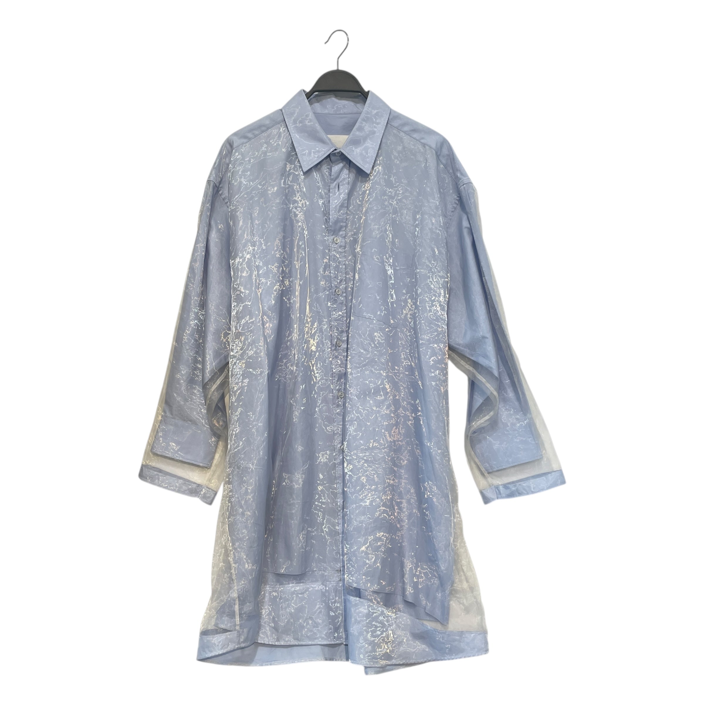 Maison Margiela/LS Shirt/42/Cotton/BLU/Long Length/Oversized Organza Shirt view 1