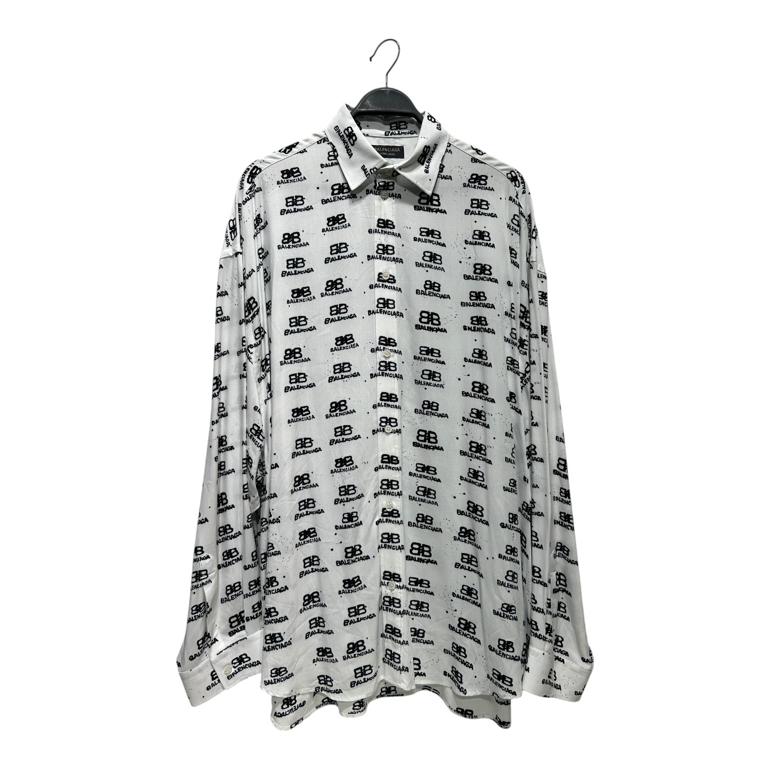 BALENCIAGA/LS Shirt/2/WHT/All Over Print/ view 1