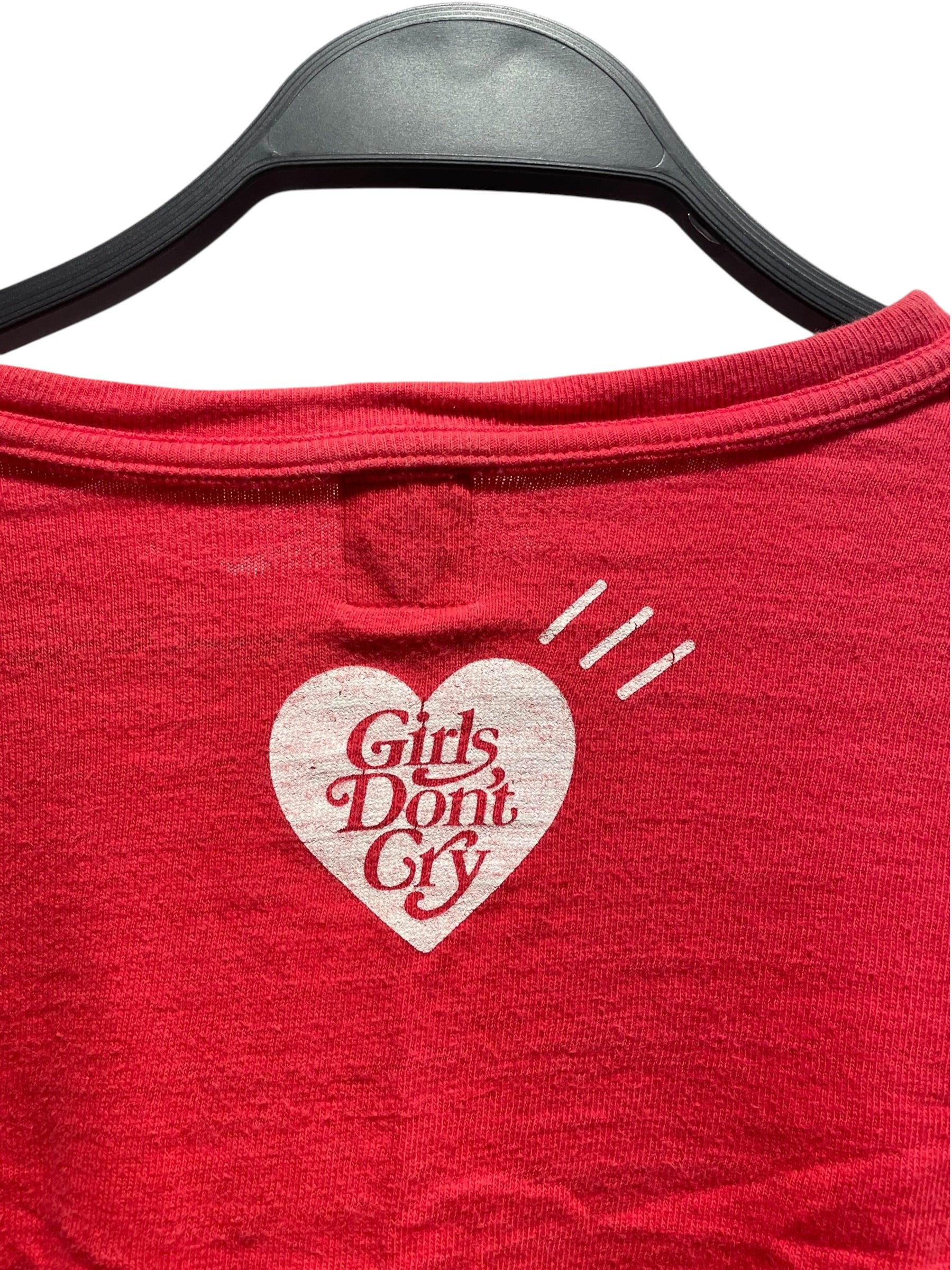 HUMAN MADE/T-Shirt/L/Cotton/RED/Girls Don't Cry Heart view 4