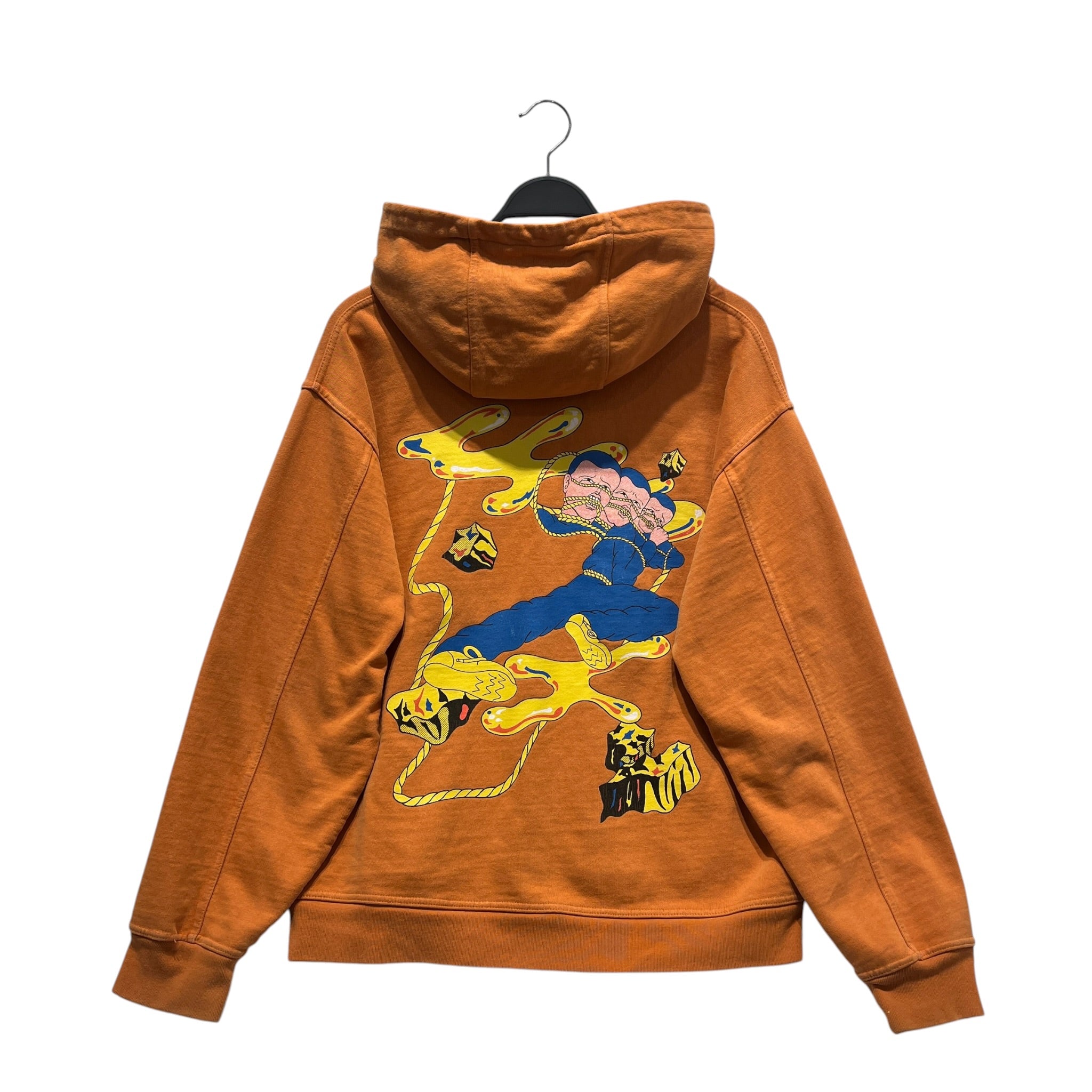 Brain Dead/Hoodie/M/Graphic/Cotton/ORN/3 HEAD PERSON ON BACK view 2