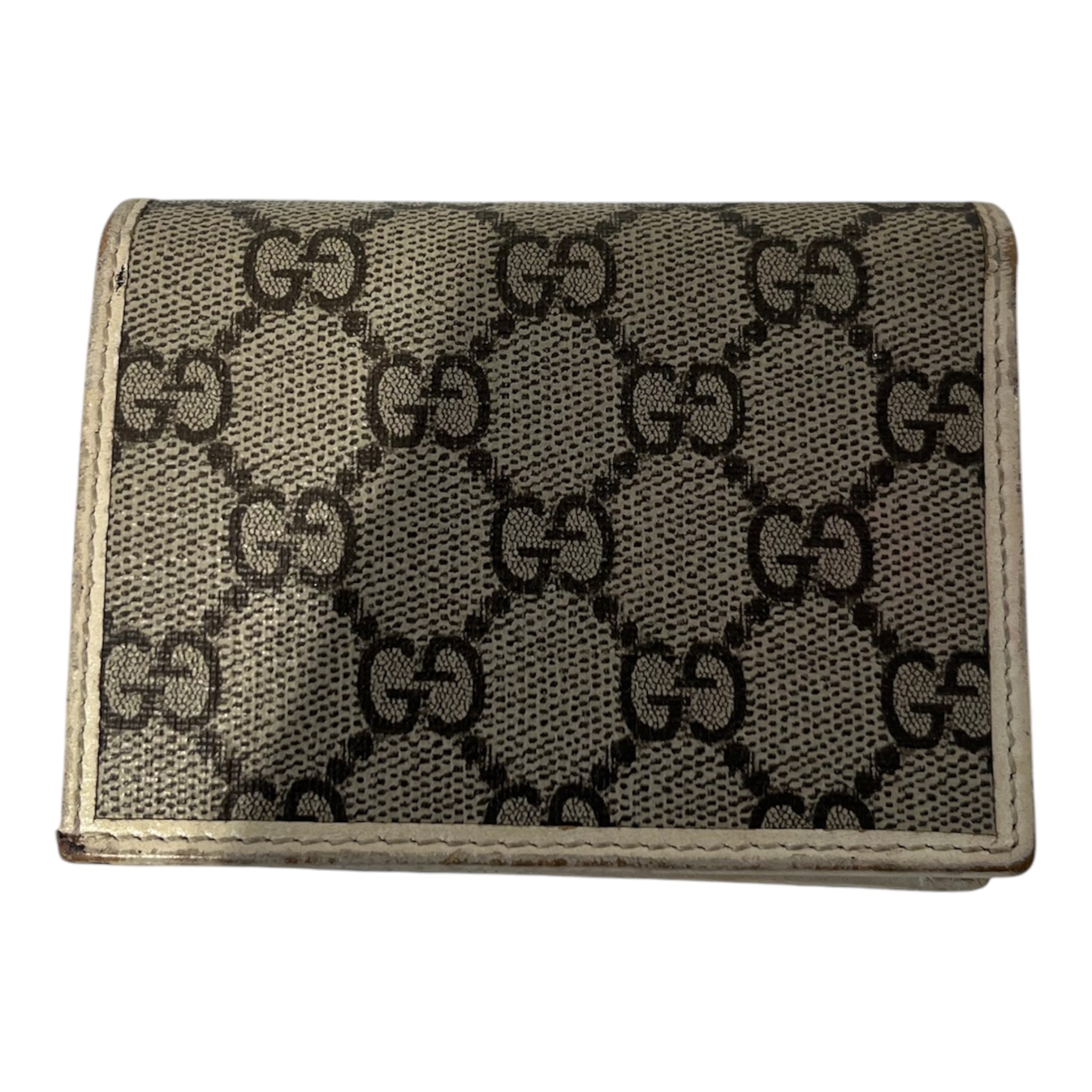 GUCCI/Bifold Wallet/Monogram/Leather/BEG/L's/HORSEBIT view 2