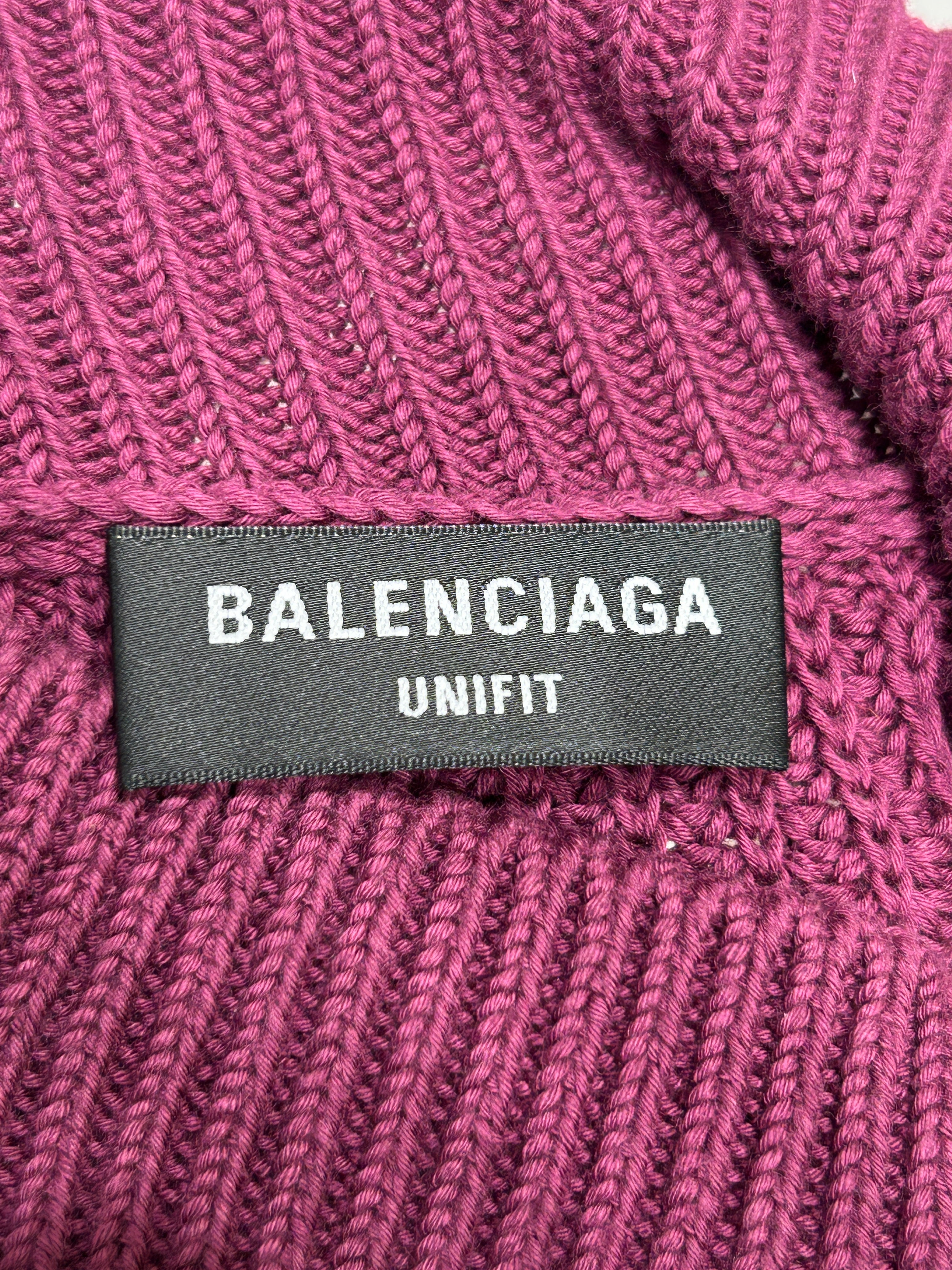 BALENCIAGA/Heavy Sweater/S/Cotton/PPL/Oversize/ view 3
