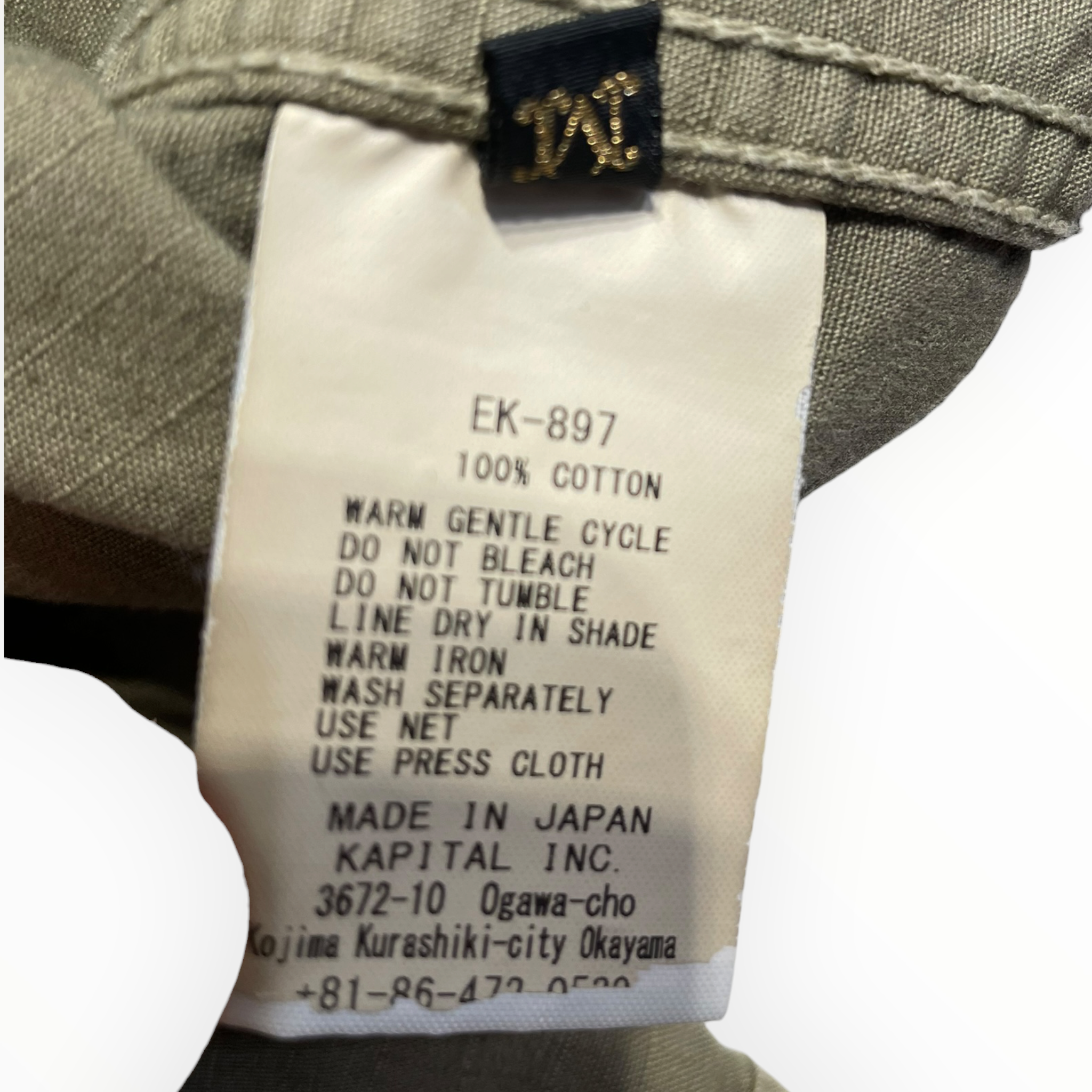 KAPITAL/Jacket/M/Cotton/KHK/EK-897 view 4