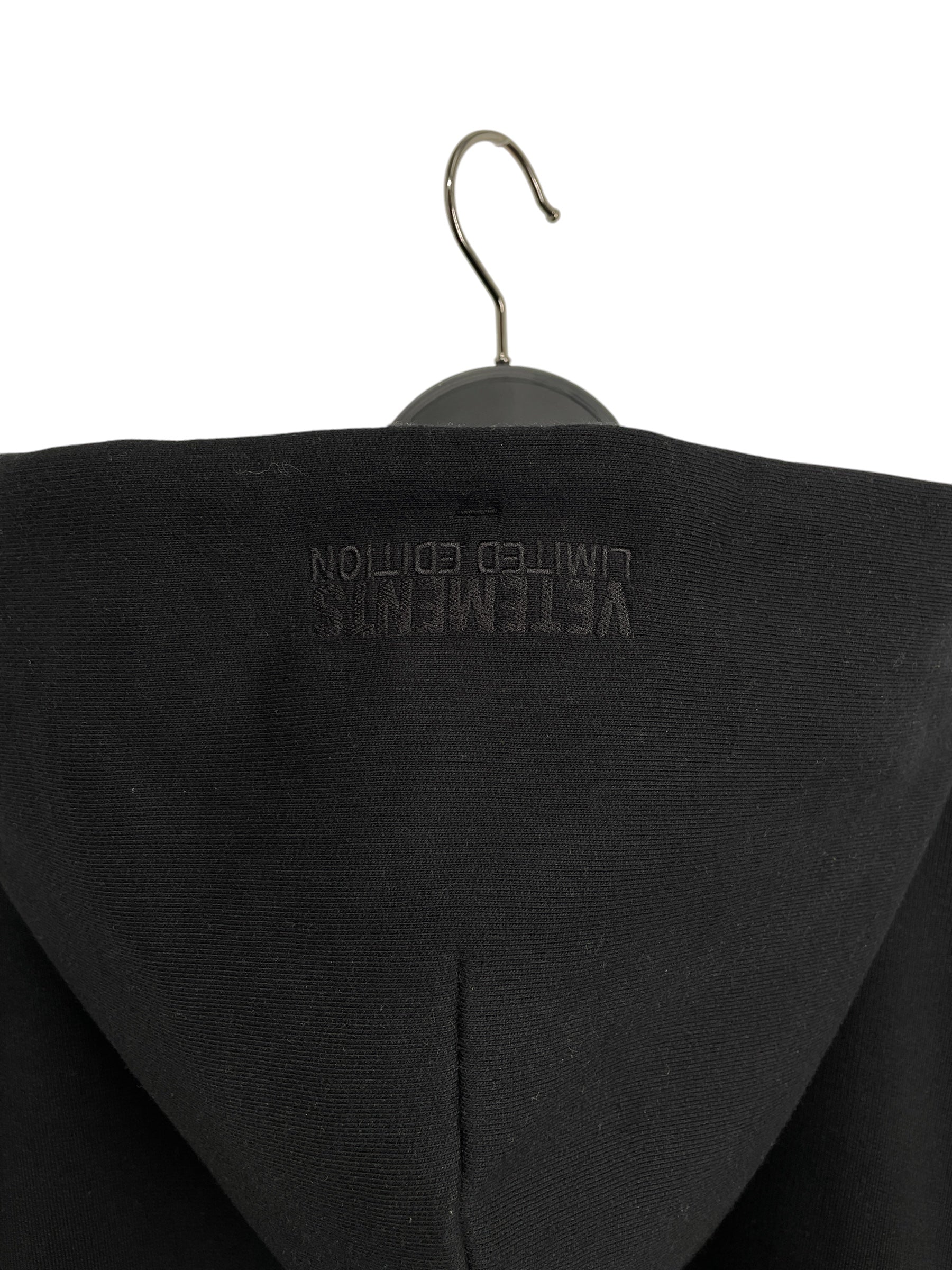 VETEMENTS/Hoodie/0/Graphic/Cotton/BLK/X-LARGE view 3