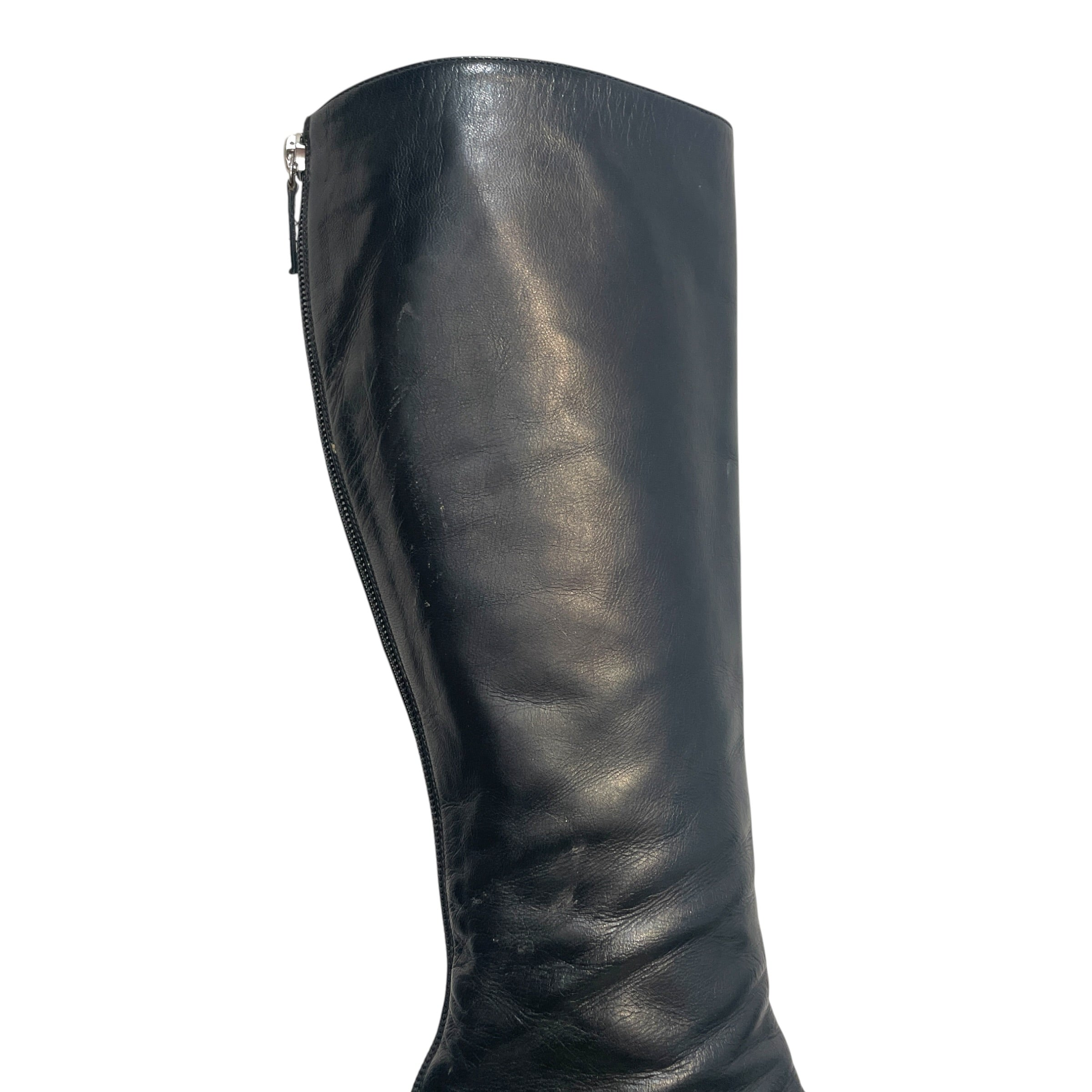 JIMMY CHOO/Long Boots/EU 38/Leather/BLK/ view 3