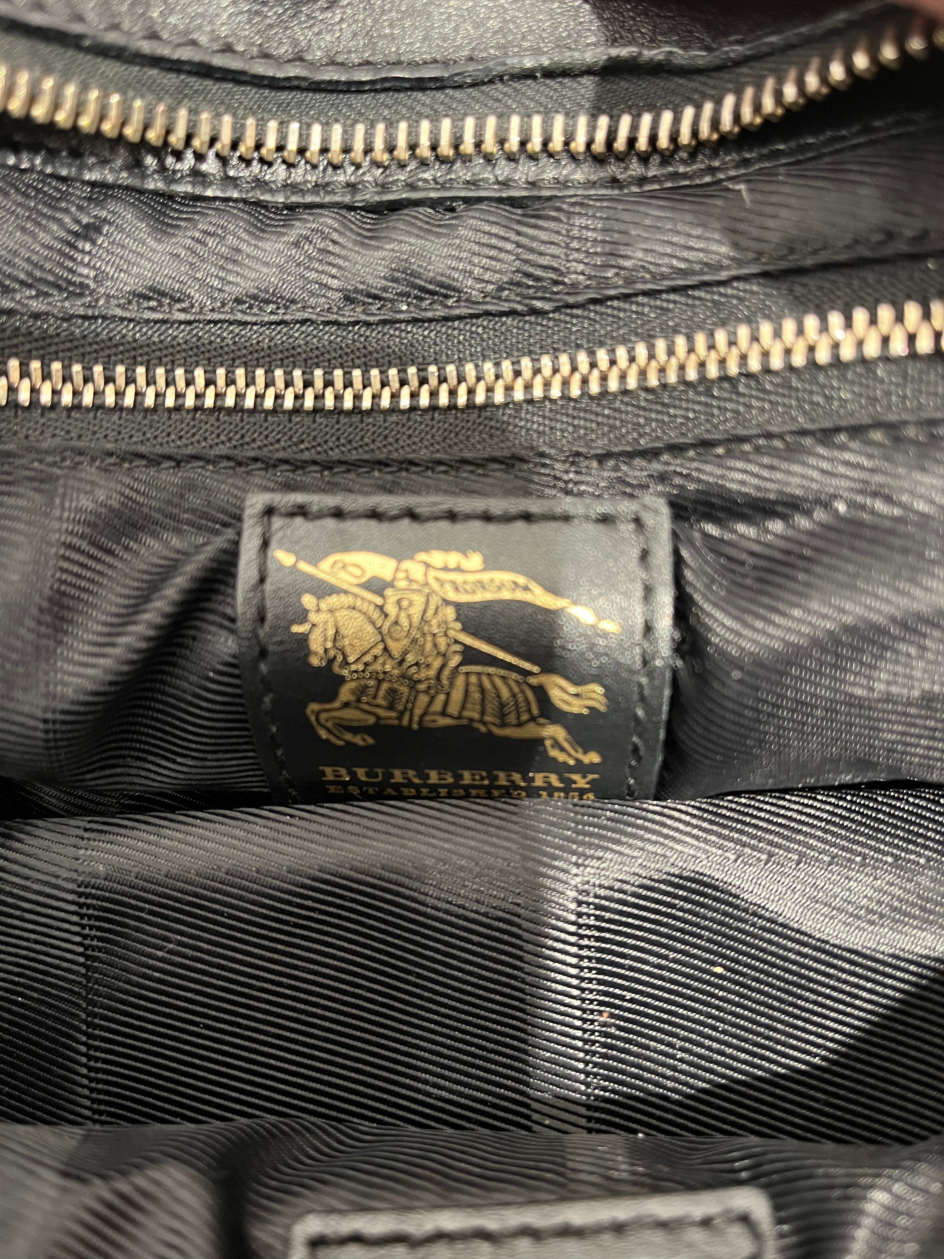 BURBERRY/Hand Bag/Leather/BLK/Quilted Leather Manor view 5