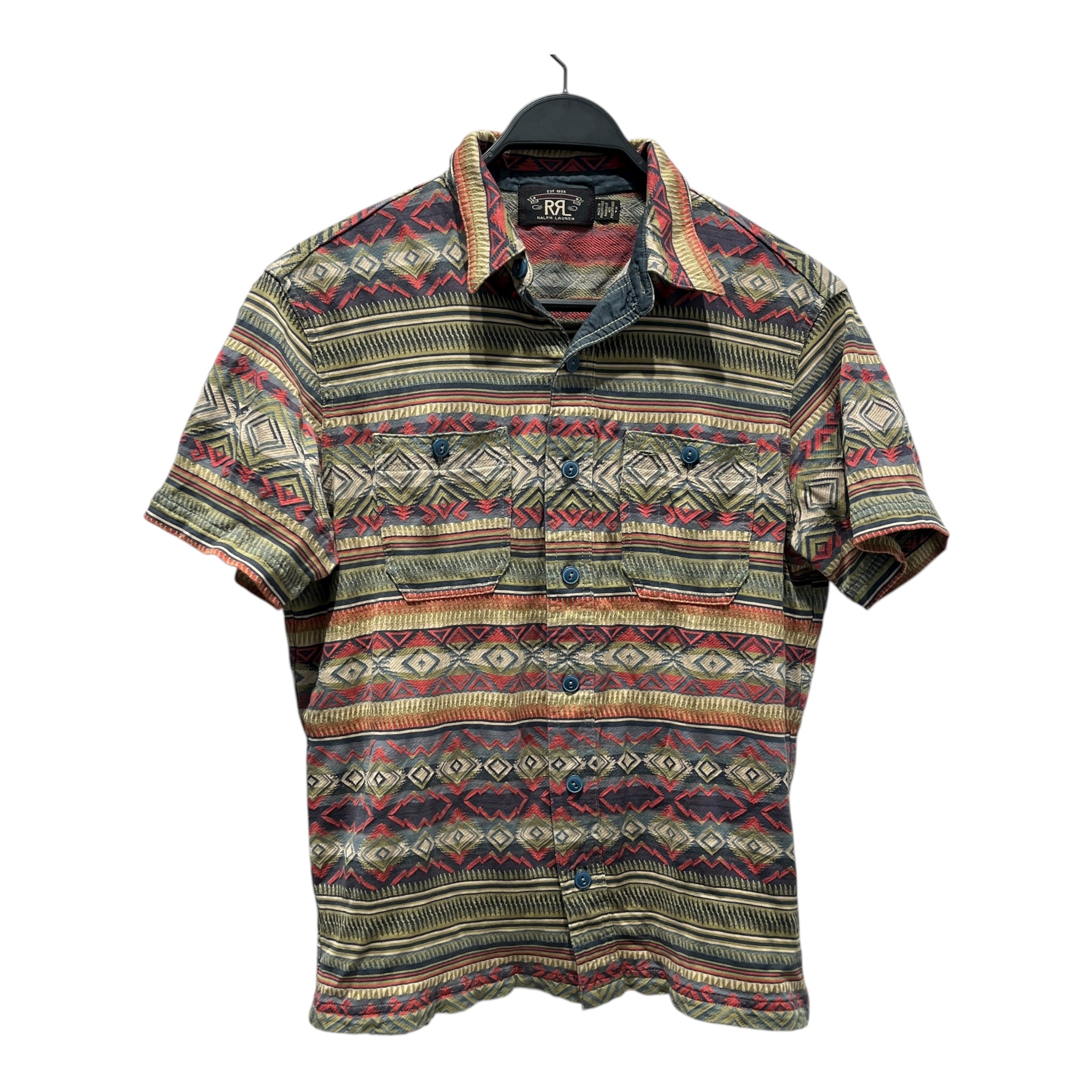 POLO RALPH LAUREN/T-Shirt/S/Cotton/GRN/Plaid/DOUBLE RL JACQUARD LIGHTHOUSE view 1