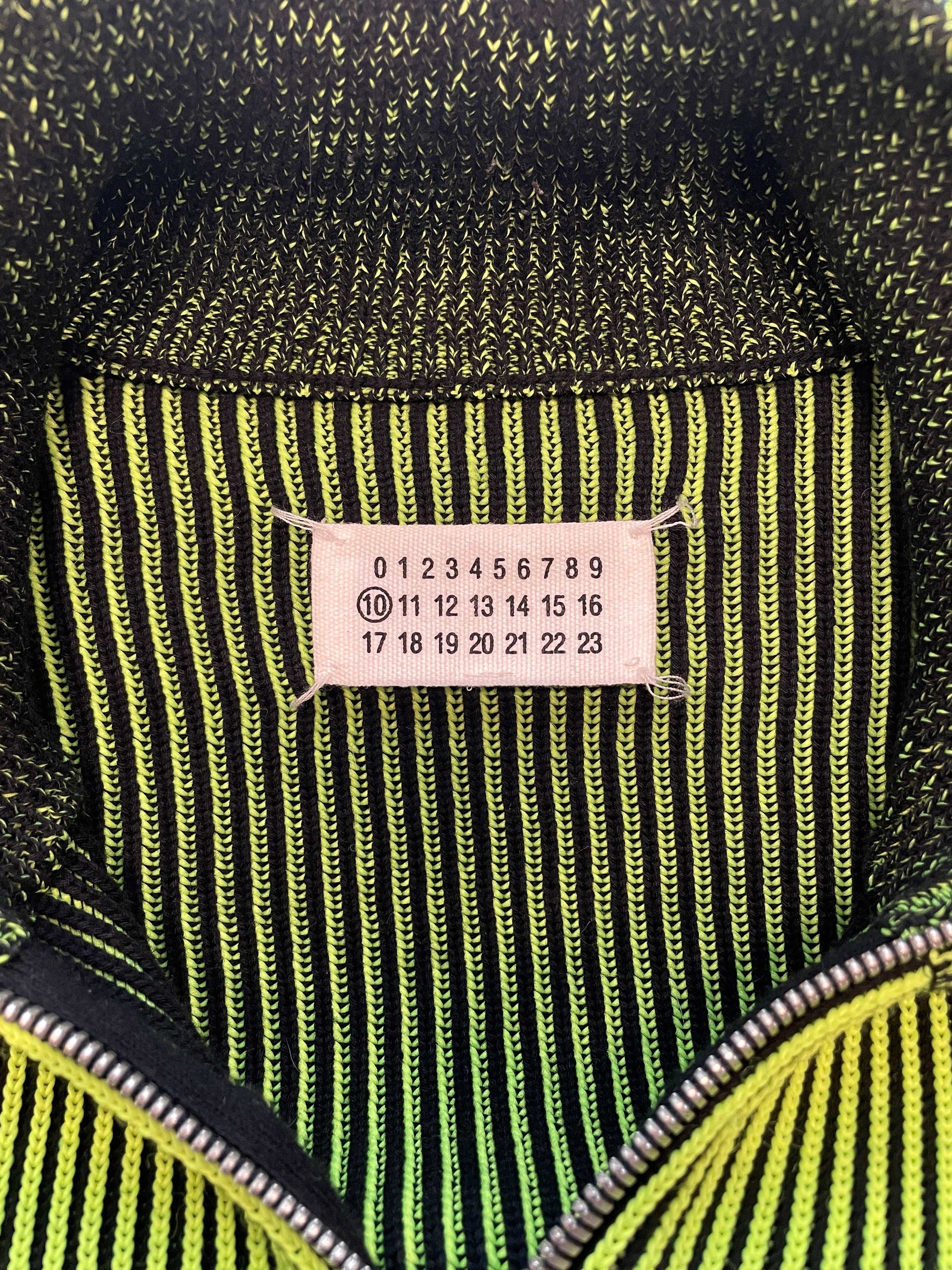 Maison Martin Margiela/Cardigan/L/Cotton/GRN/MARGIELA RIBBED KNIT CARDIGAN view 4