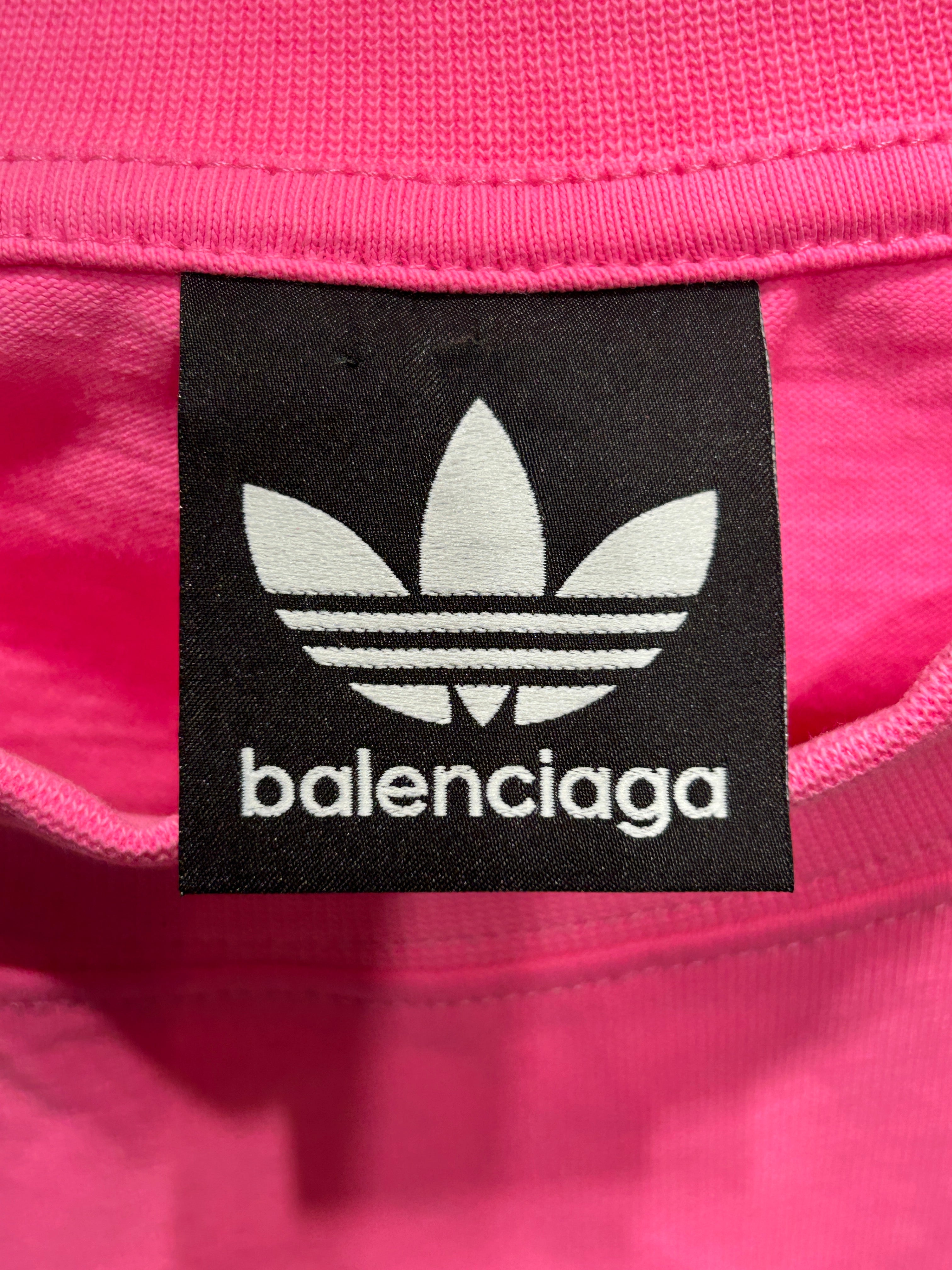 BALENCIAGA/adidas/T-Shirt/XL/Cotton/PNK/ view 3