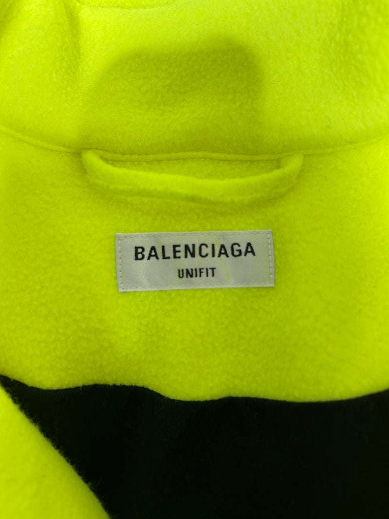 BALENCIAGA/Fleece Jkt/S/Cotton/YEL/ZIP UP FLEECE