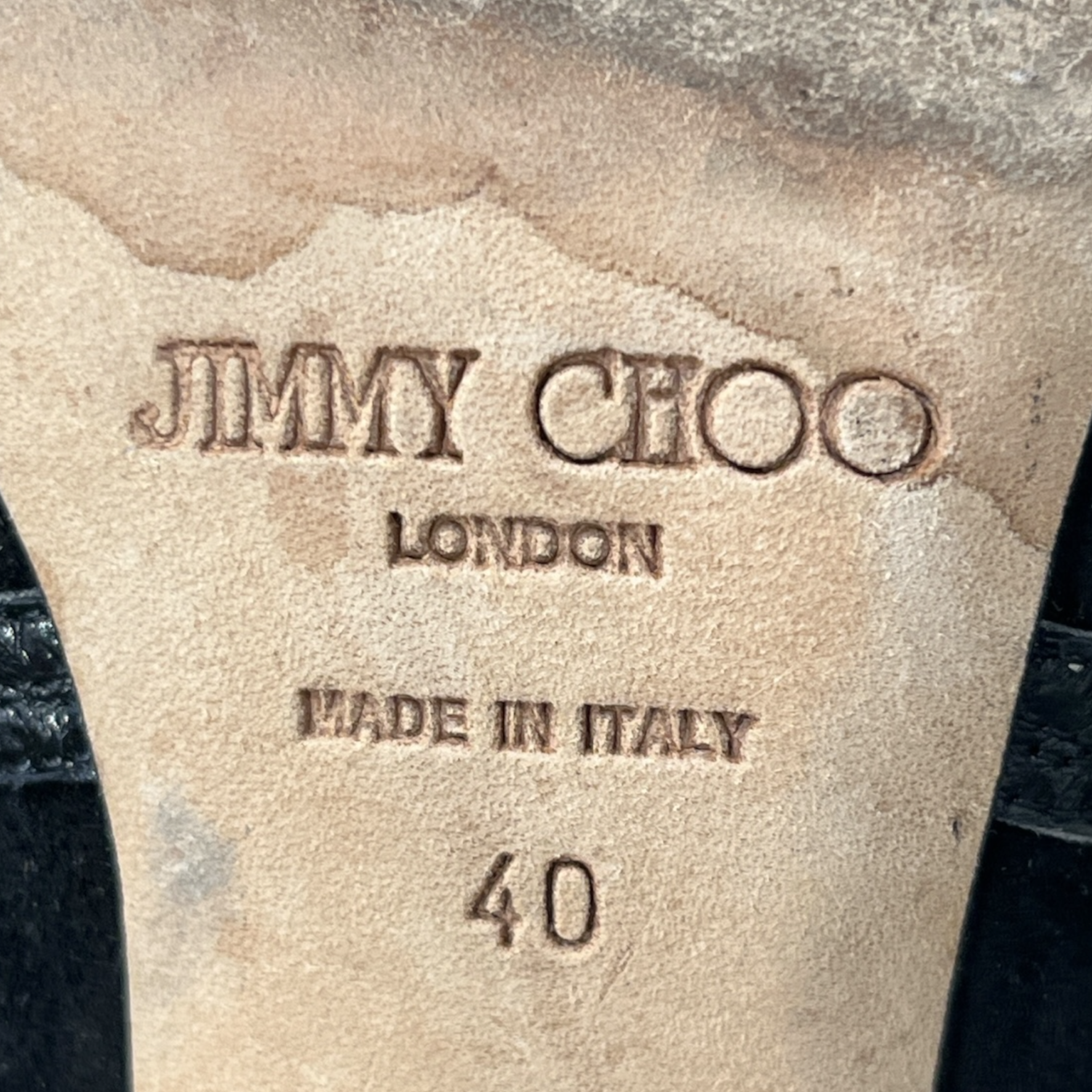 JIMMY CHOO/Heels/EU 40/Leather/BLK/SUEDE AND PATENT LEATHER view 3