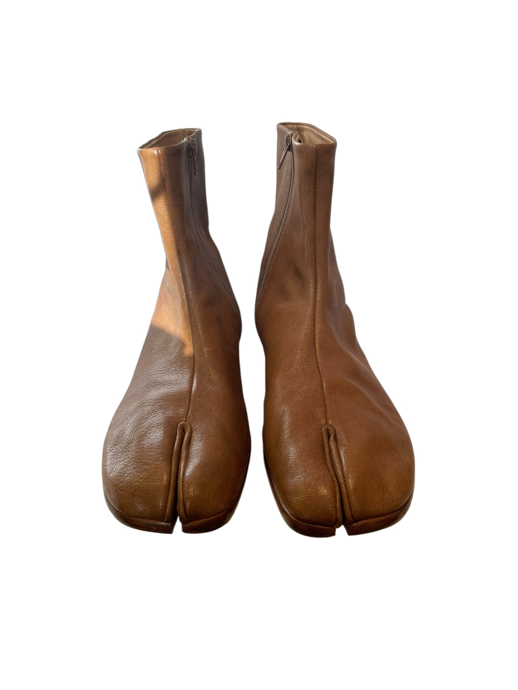 Maison Margiela/Boots/US 13/Leather/CML/tabi ankle boots/japanese sock view 1