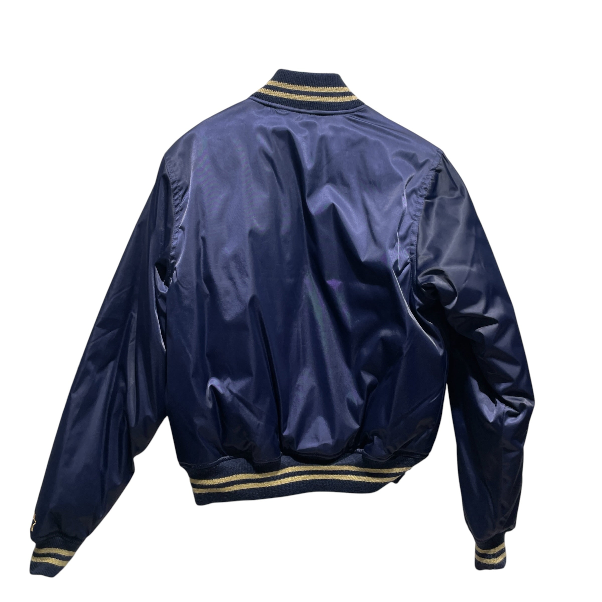 STARTER/Quilted Jkt/XS/Polyester/NVY/No Collar/Undefeated view 2