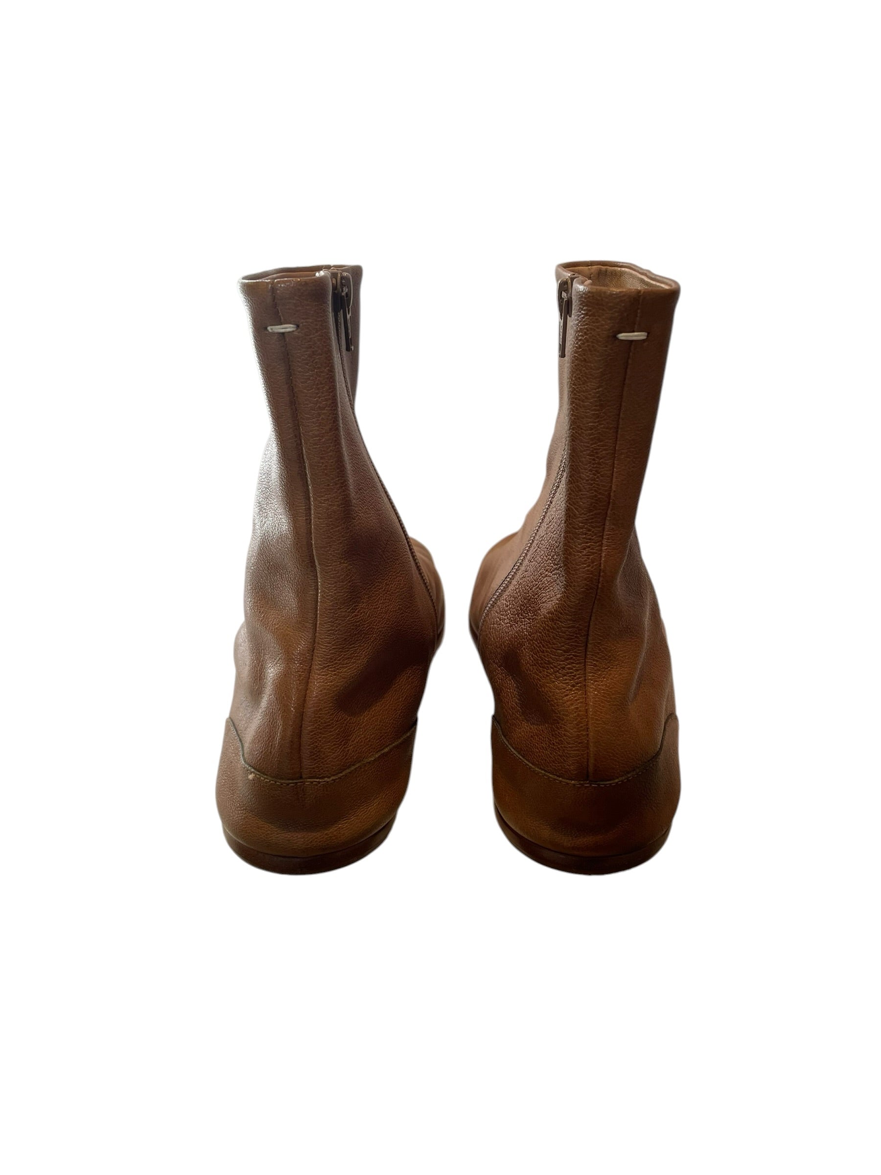 Maison Margiela/Boots/US 13/Leather/CML/tabi ankle boots/japanese sock view 2