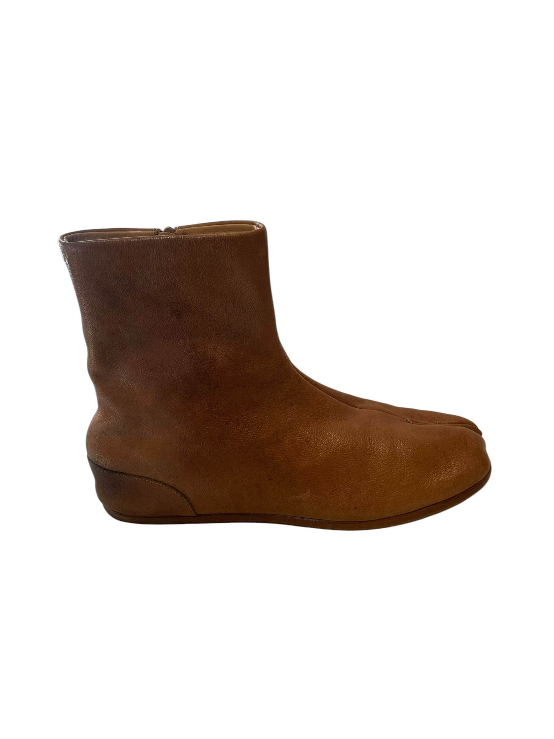 Maison Margiela/Boots/US 13/Leather/CML/tabi ankle boots/japanese sock view 3