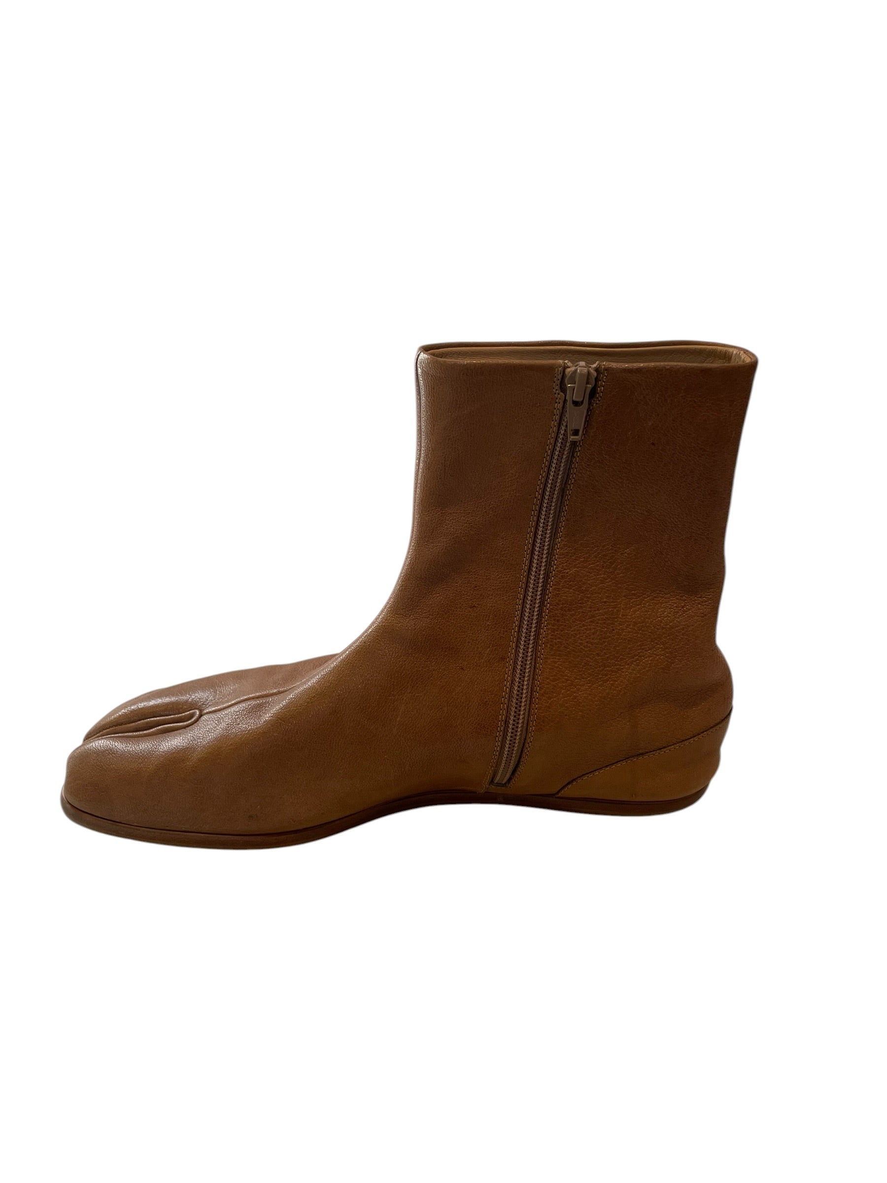 Maison Margiela/Boots/US 13/Leather/CML/tabi ankle boots/japanese sock view 4