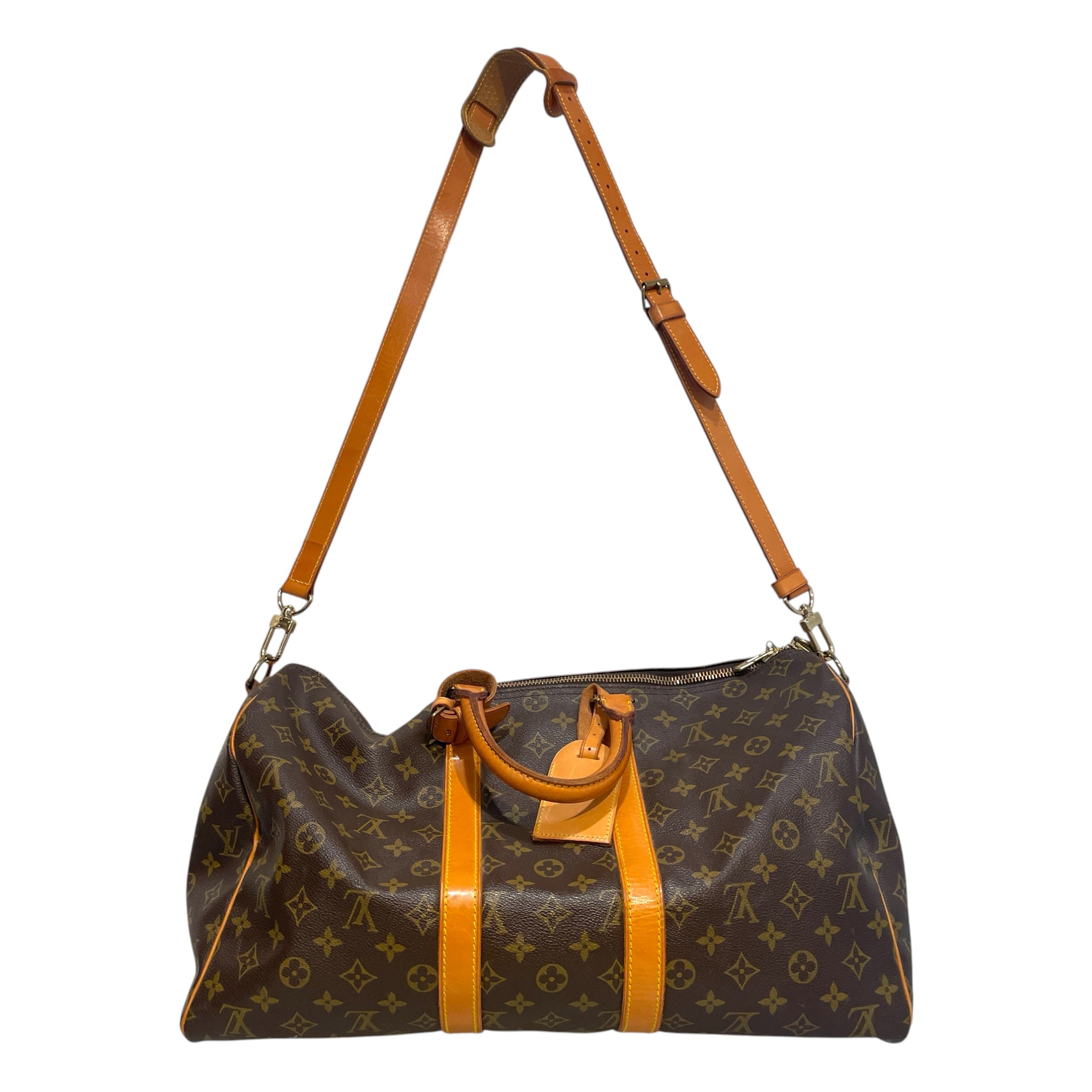 LOUIS VUITTON/Luggage/Monogram/Leather/BRW/Keepall Bandouliere 45 view 1