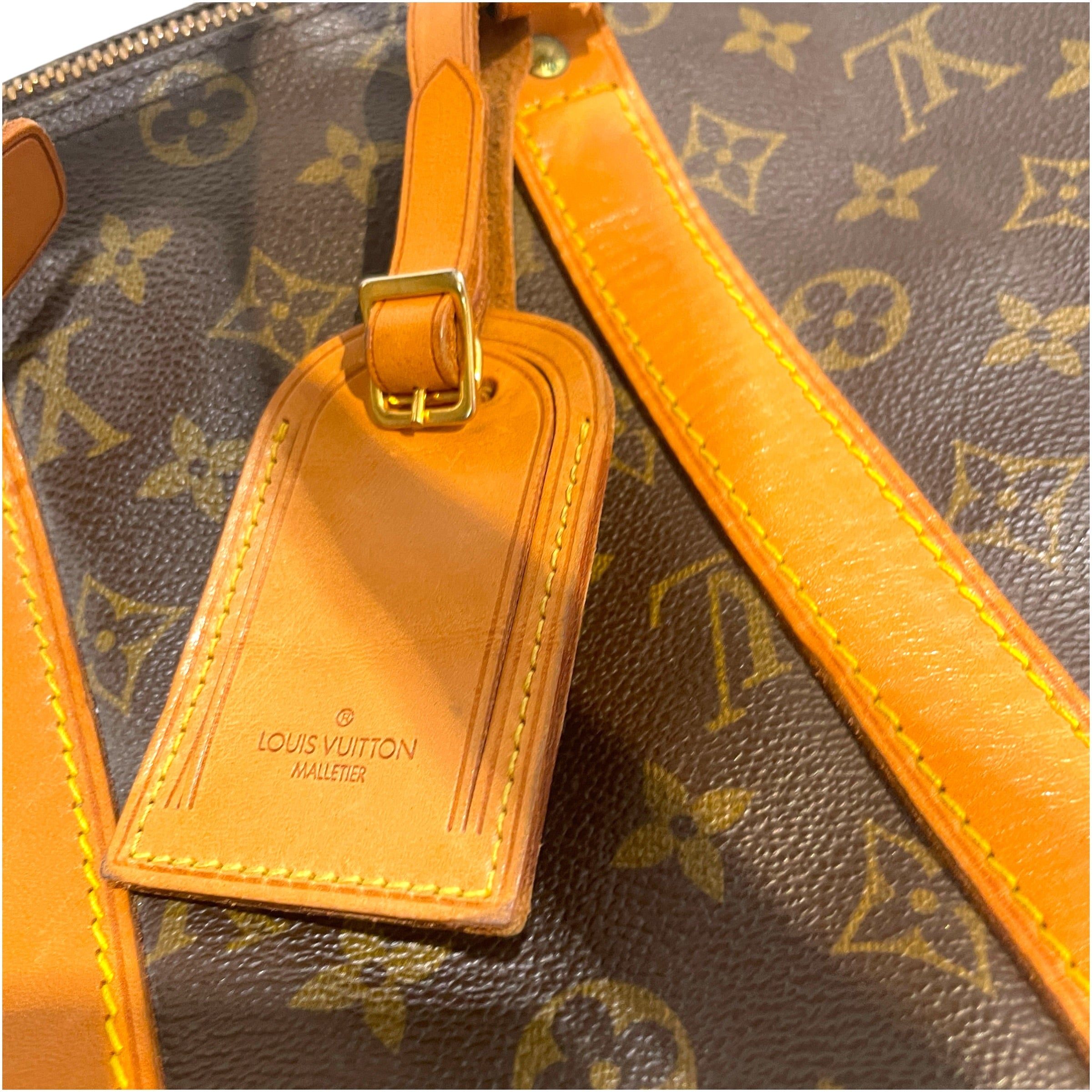 LOUIS VUITTON/Luggage/Monogram/Leather/BRW/Keepall Bandouliere 45 view 2