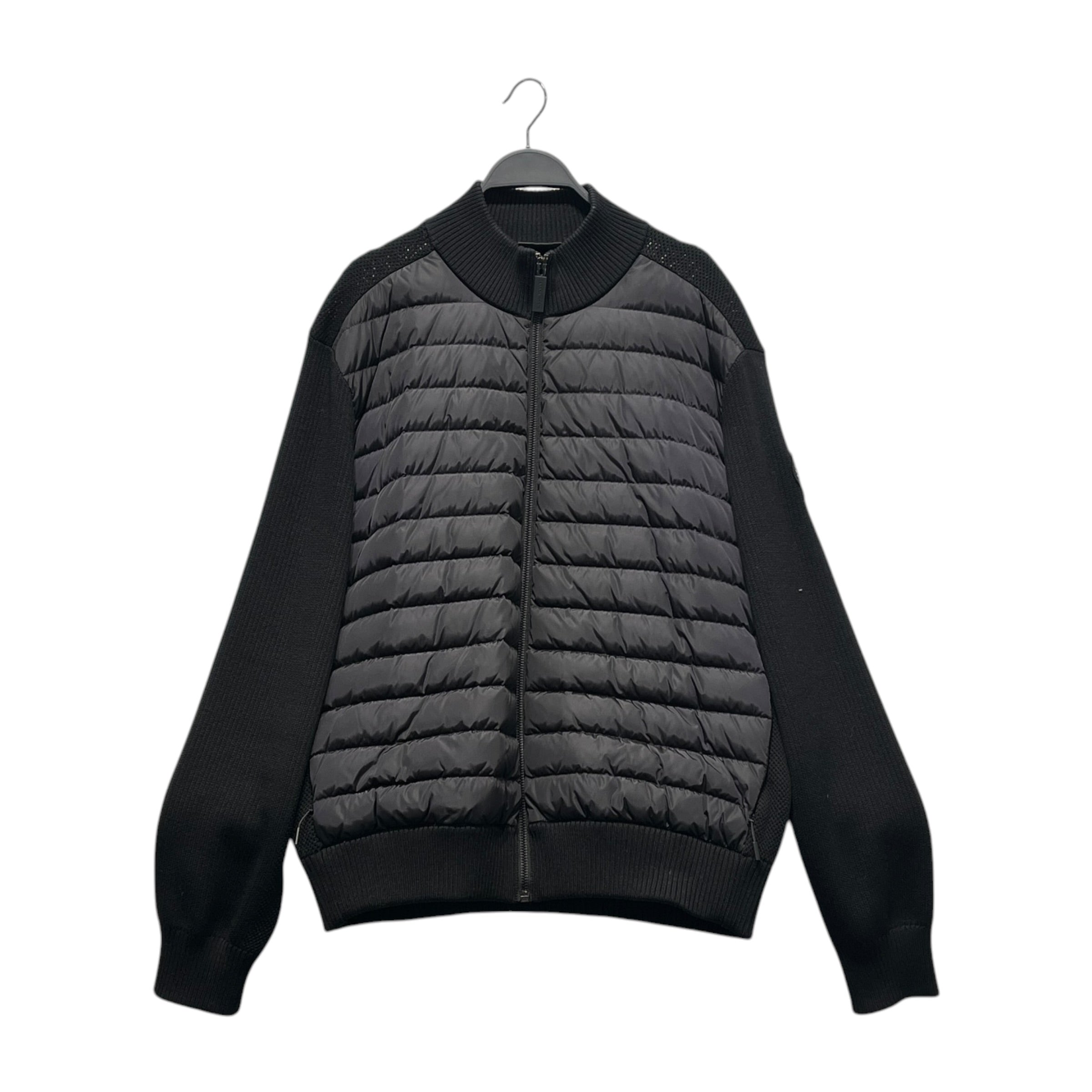 CANADA GOOSE/Sweater/XL/Nylon/BLK/BLK LOGO ON ARM 1/2 KNIT+NYLON view 1
