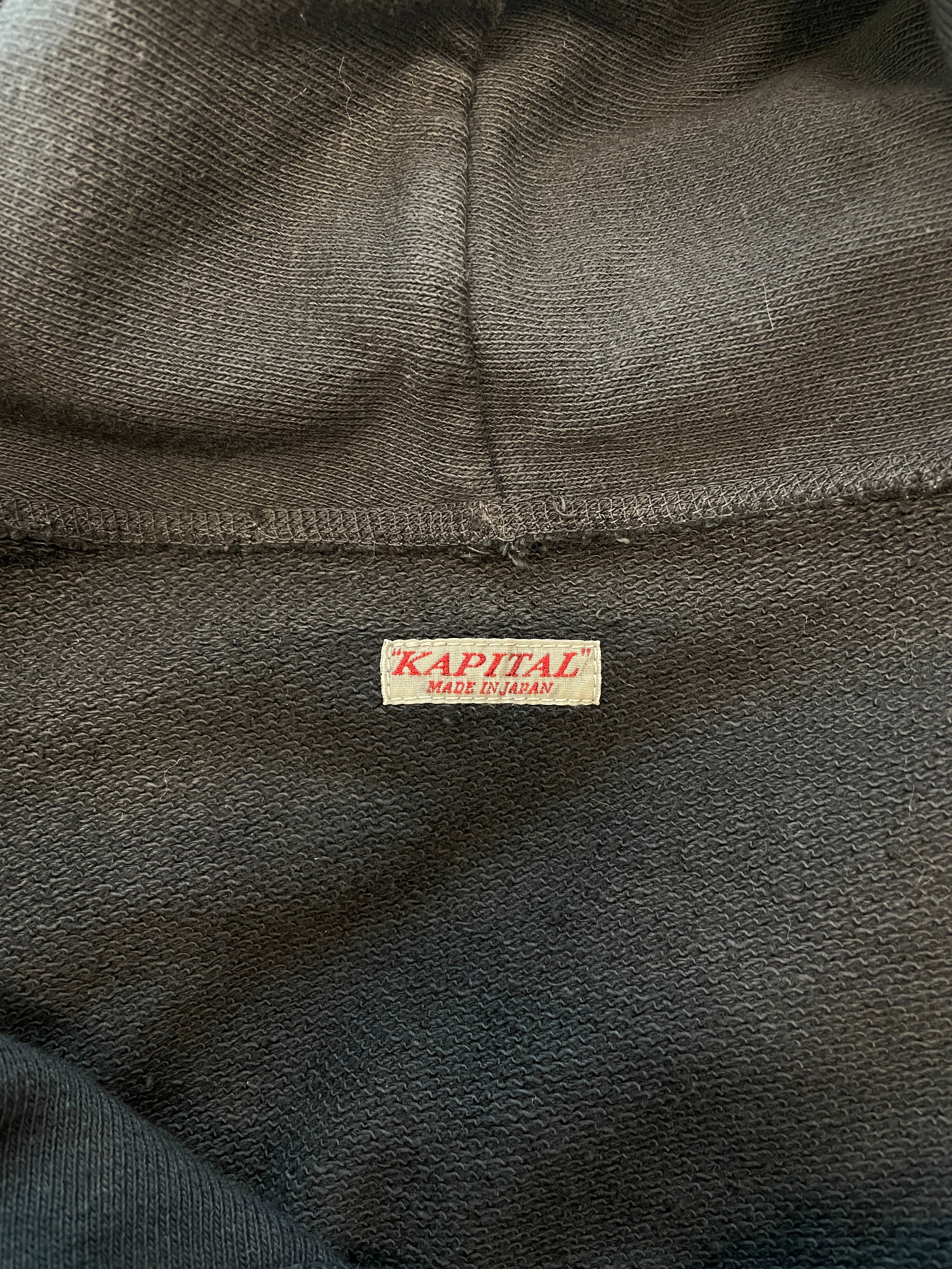 KAPITAL/Hoodie/XL/Cotton/GRY/OVERSIZED/JUMBO DRAWSTRINGS view 3