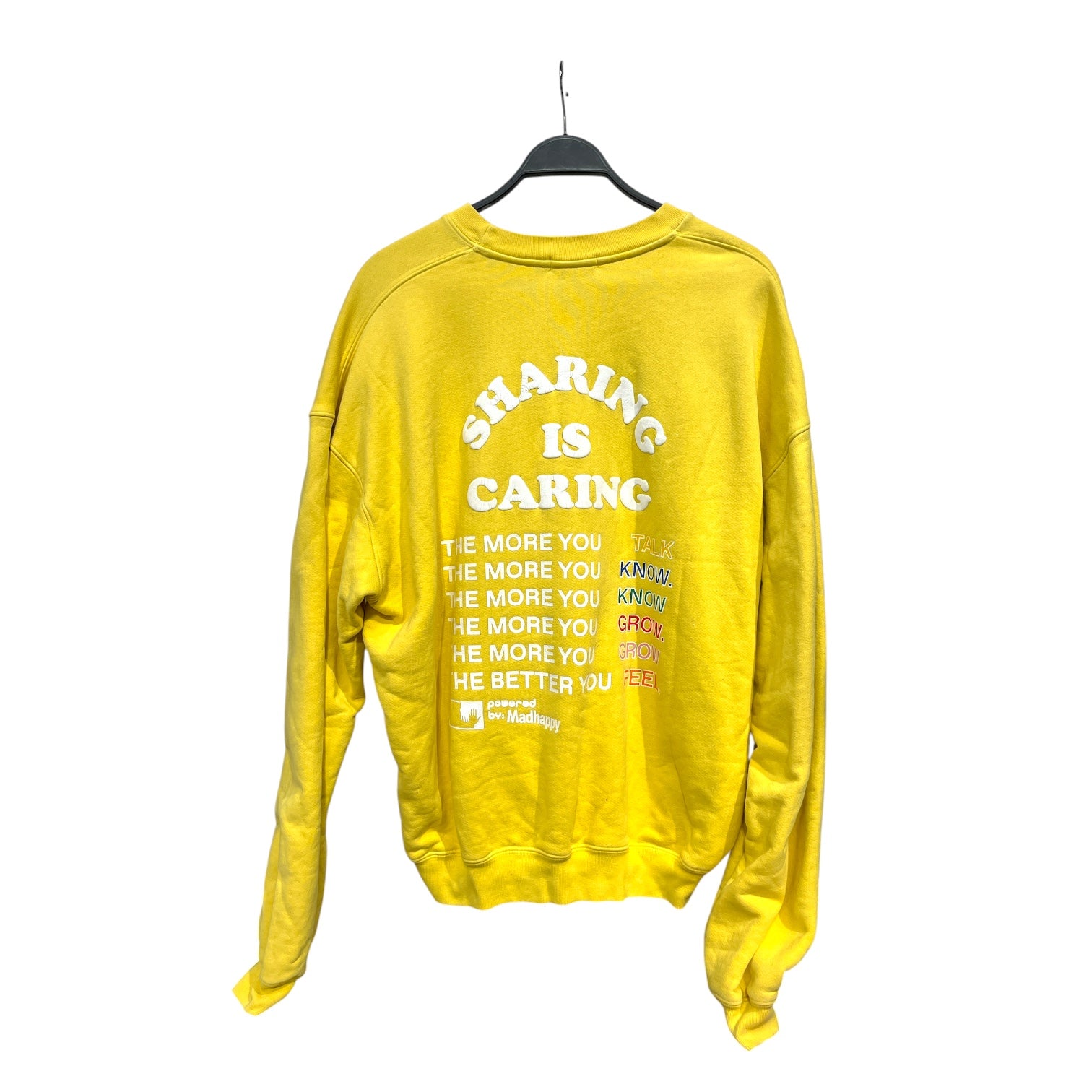 Madhappy/Sweater/M/Cotton/YEL/LOCAL OPTIMIST view 2