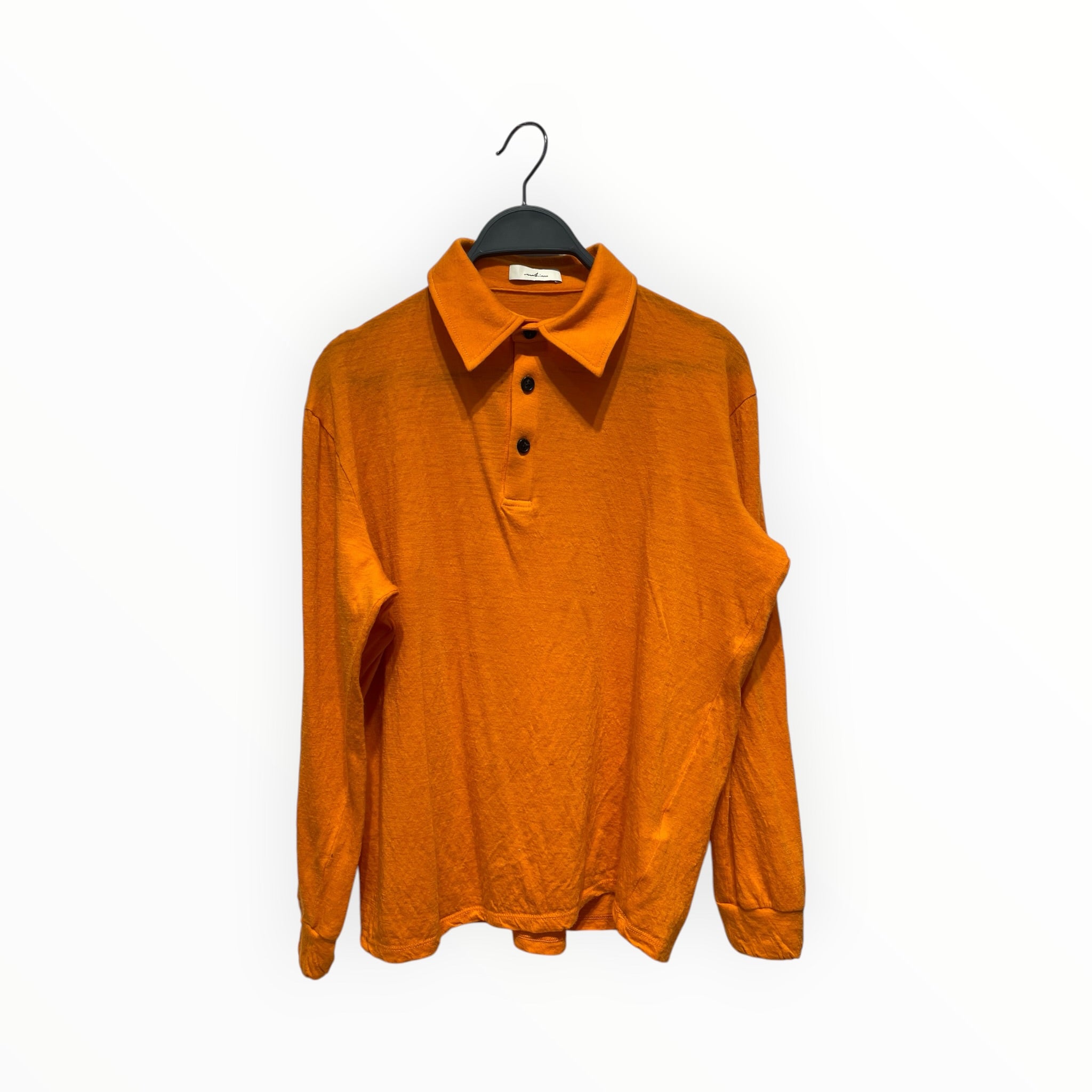 WHIM GOLF/LS Shirt/S/Wool/ORN/MADE IN THE USA MERINO WOOL view 1
