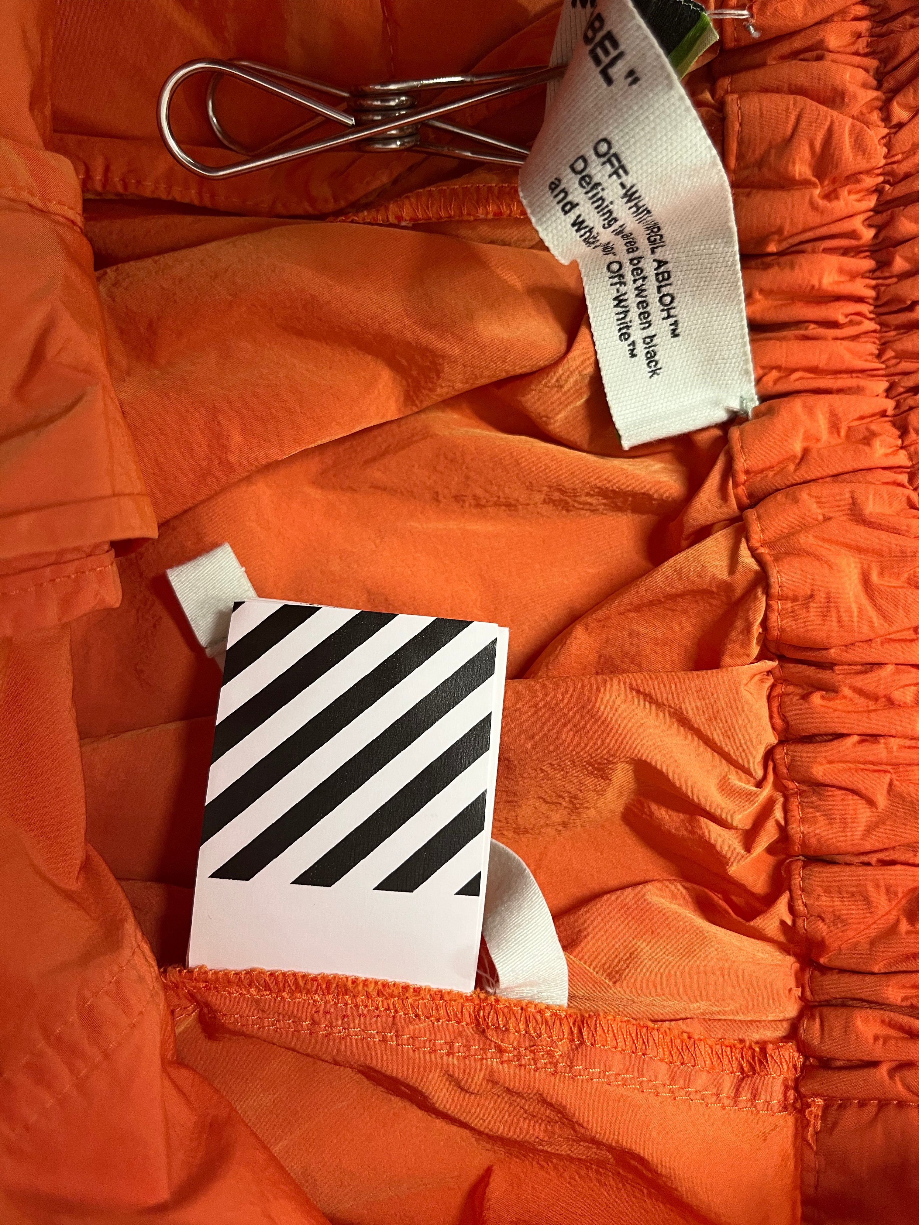 OFF-WHITE/Pants/XL/Nylon/ORN/SIDE TAPE LOGO view 4