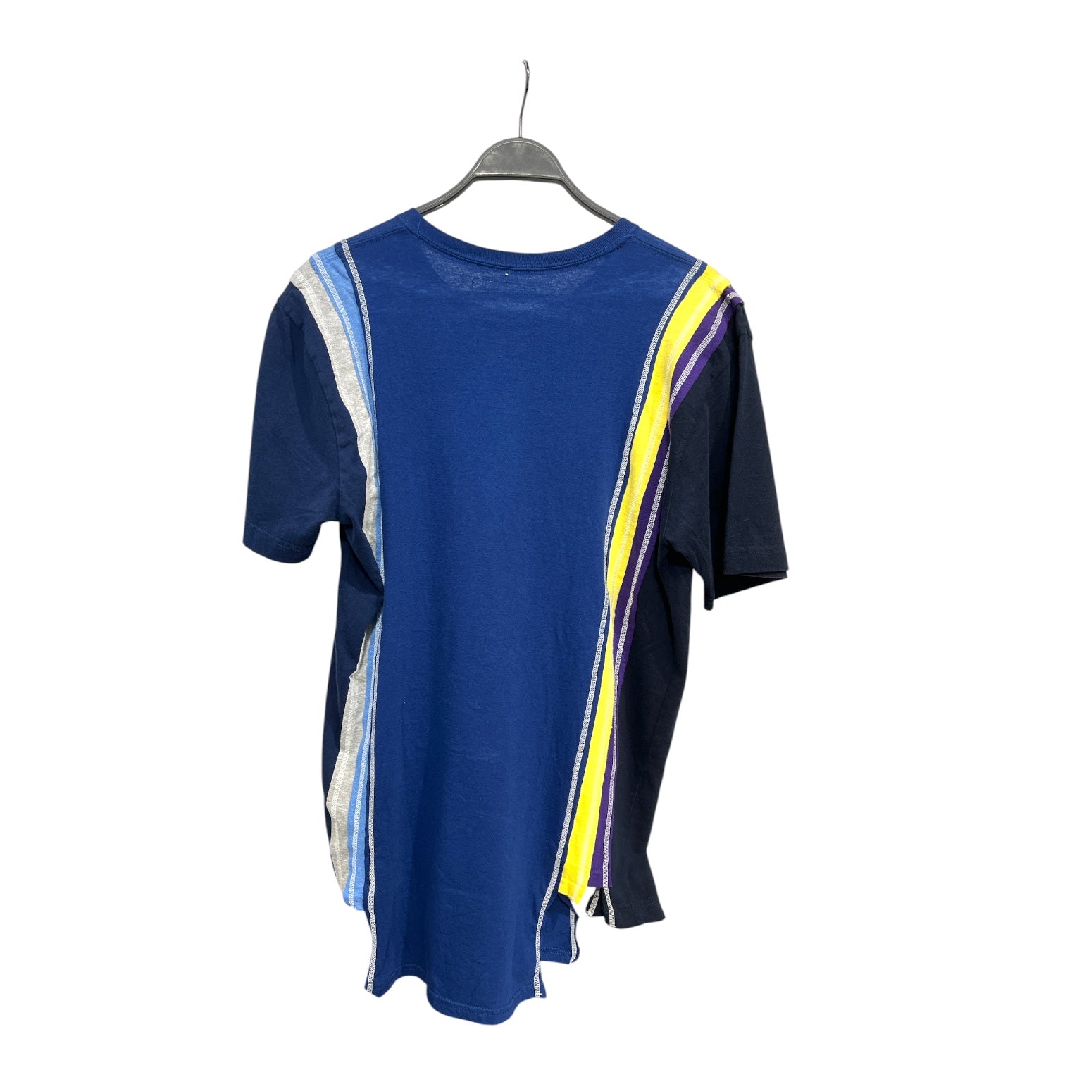 Needles/Girls Don't Cry/T-Shirt/L/Cotton/BLU/Stripe/MULTI TEXTILE TEE/STRIPE view 2