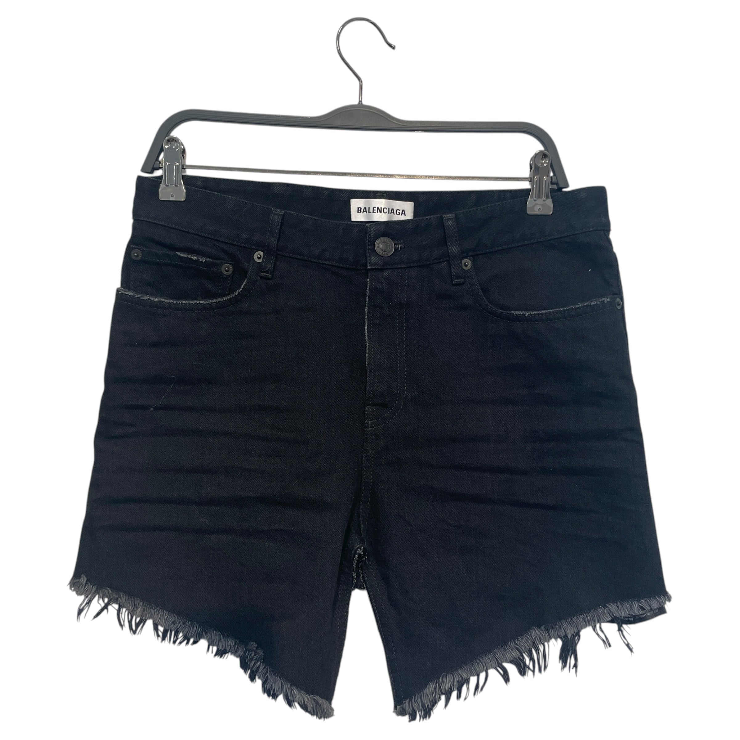 BALENCIAGA/Shorts/36/Denim/BLK/Black Shorts view 1