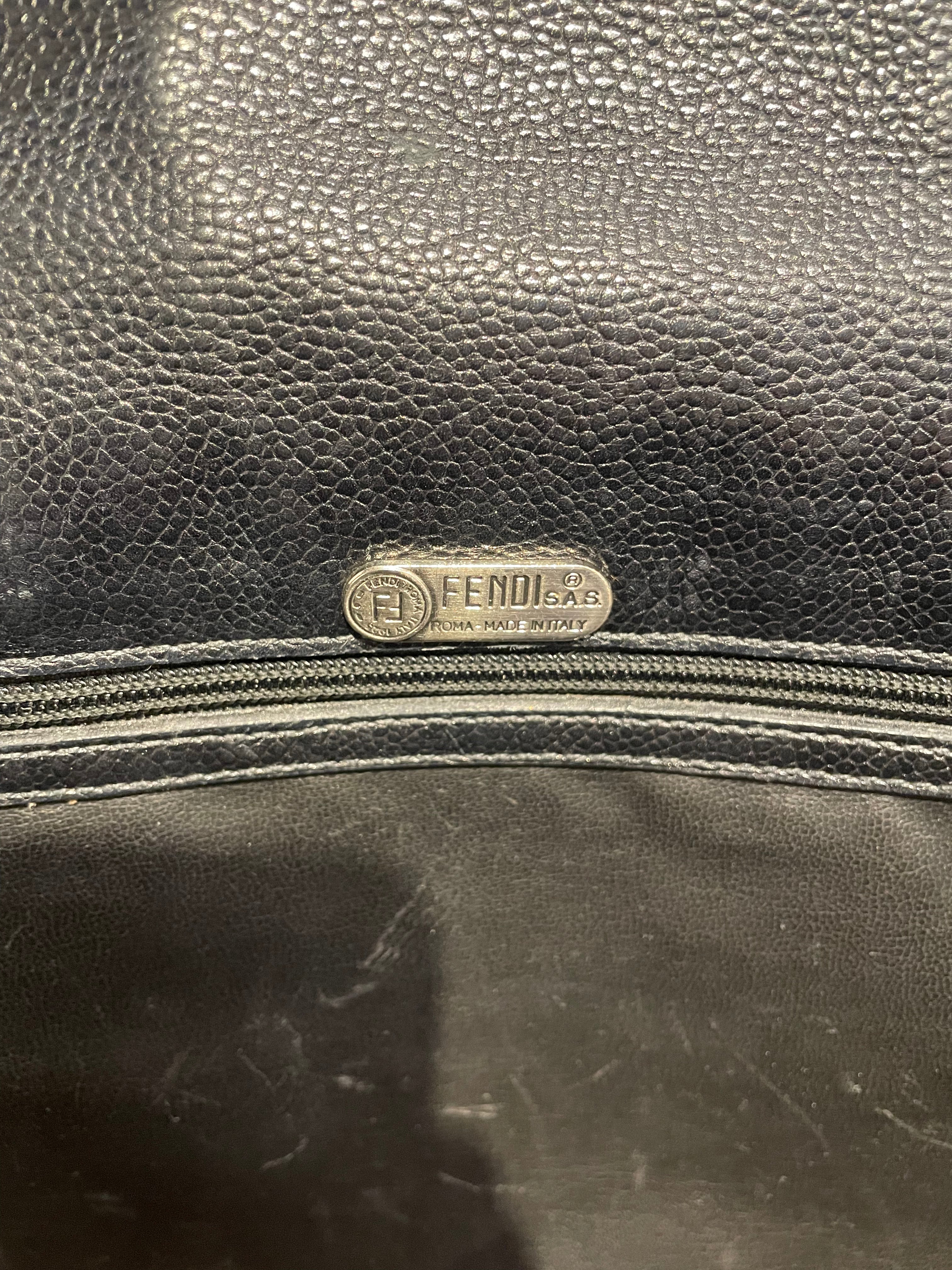 FENDI/Hand Bag/Leather/BLK/ZANELLATO POSTINA MESSENGER BA view 5