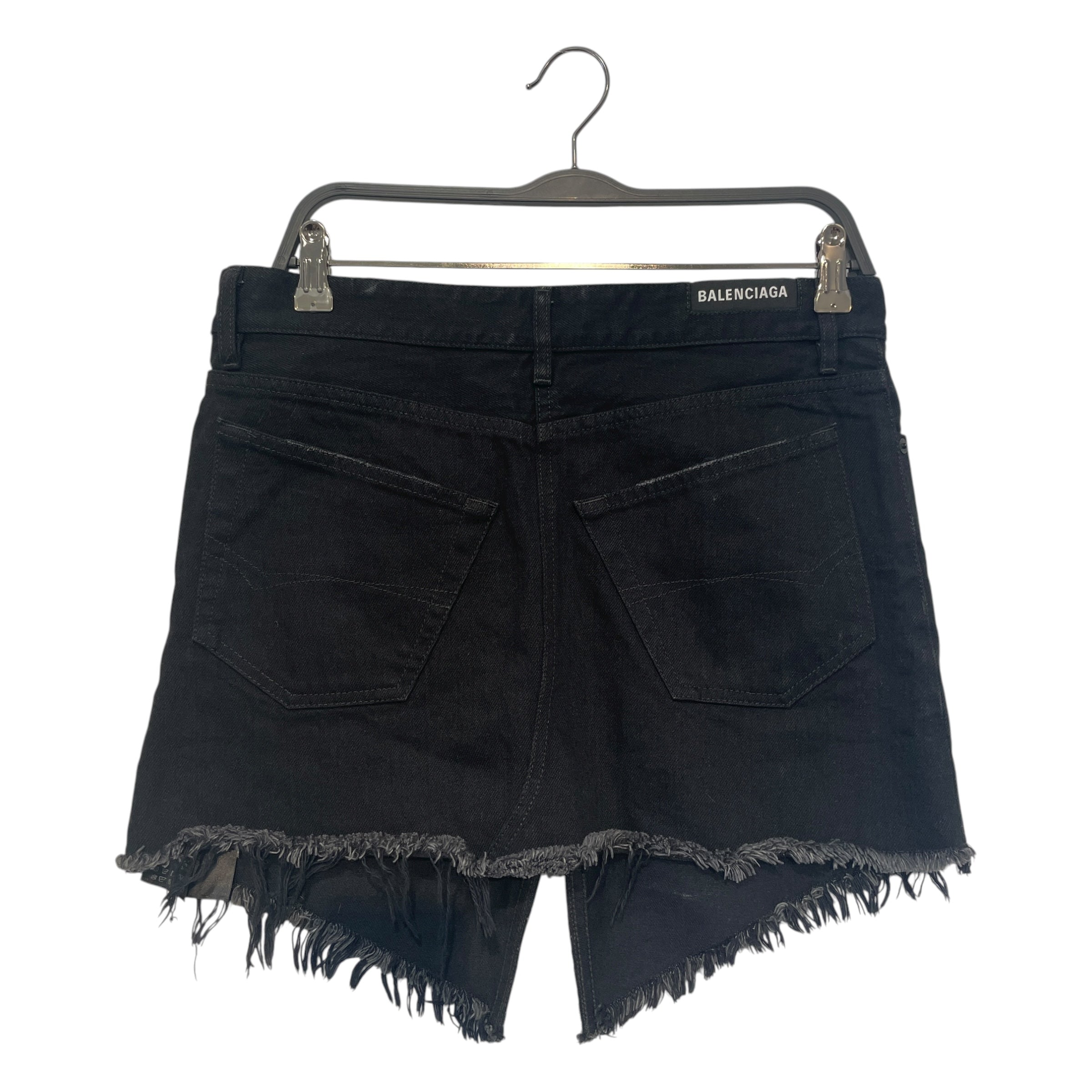 BALENCIAGA/Shorts/36/Denim/BLK/Black Shorts view 2