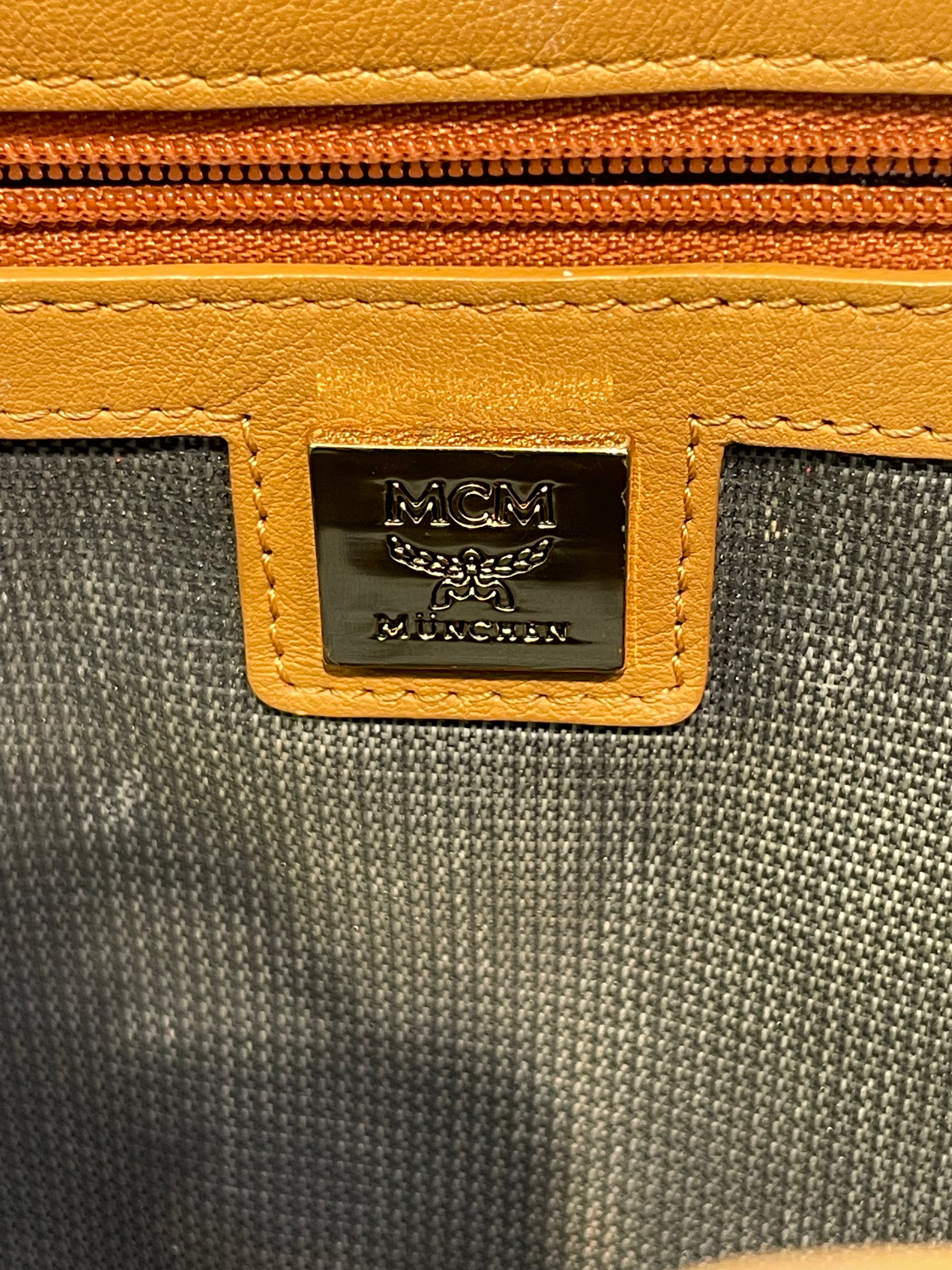 MCM/Backpack/All Over Print/Leather/CML/stark gld studs/signature mono view 10