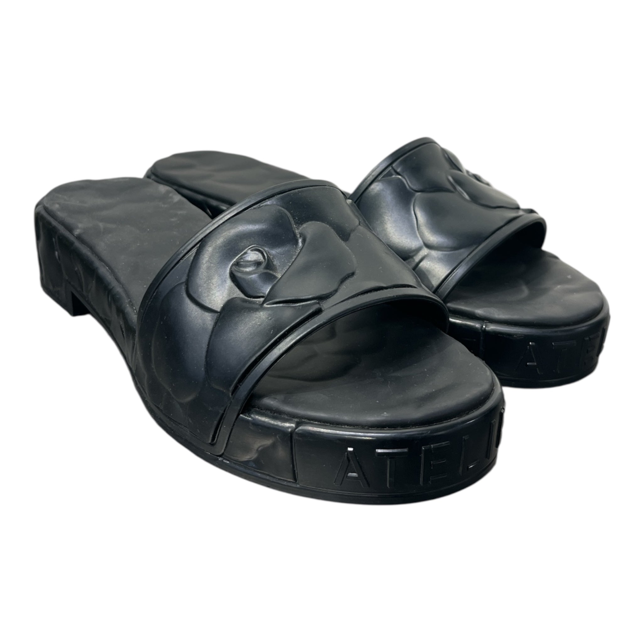 VALENTINO/Sandals/EU 38/Leather/BLK/ view 1